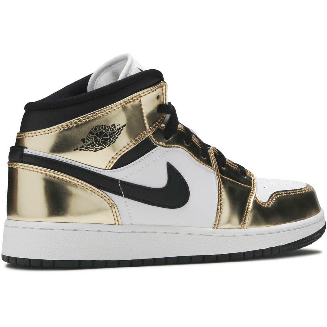 Air Jordan 1 Mid Metallic Gold Black White (GS/Juniors) (2020)