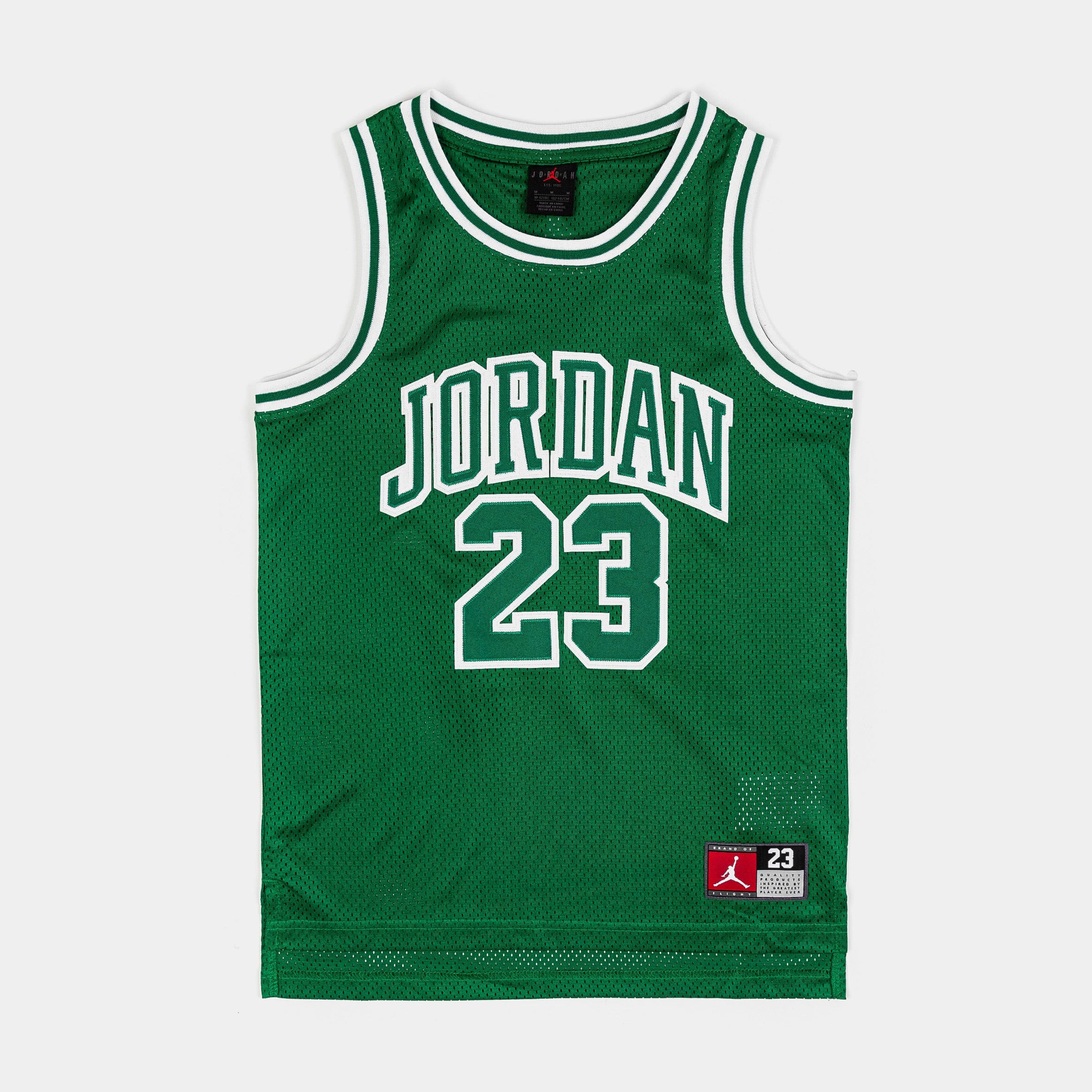 Air Jordan JDN 23 Grade School Jersey (Green/White)