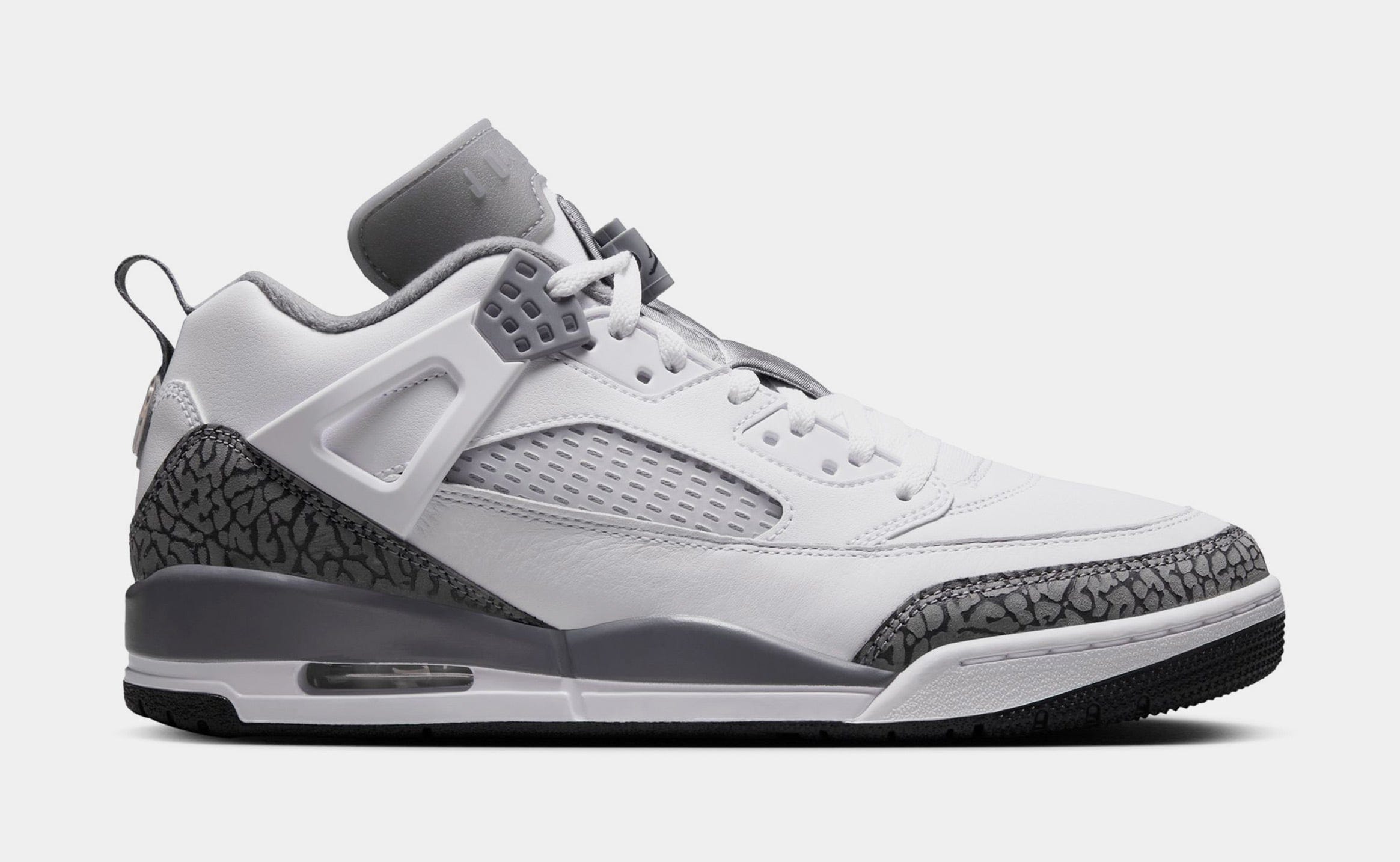 Air Jordan Spizike Low Grey Mens Lifestyle Shoes (White/Grey/Black)