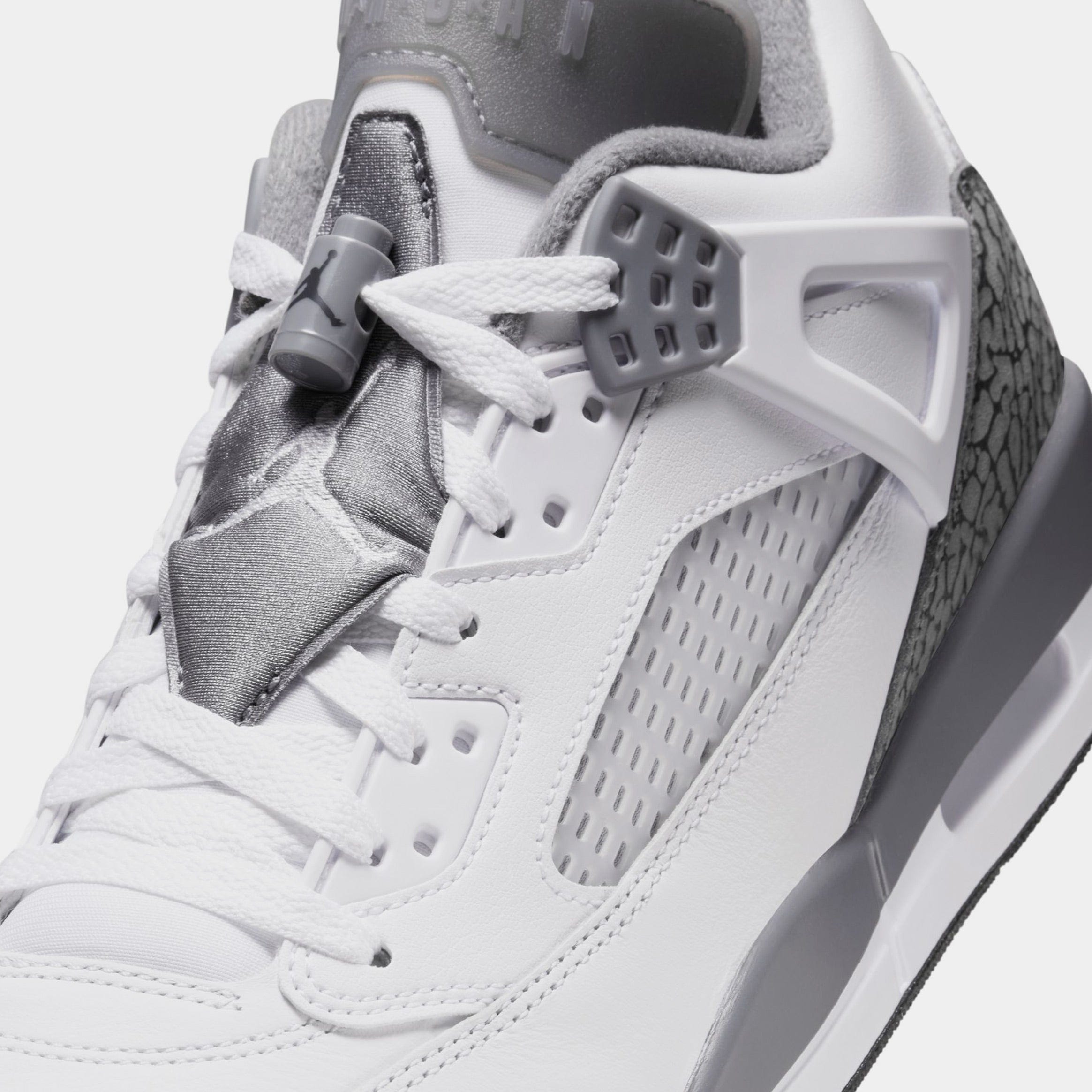 Air Jordan Spizike Low Grey Mens Lifestyle Shoes (White/Grey/Black)