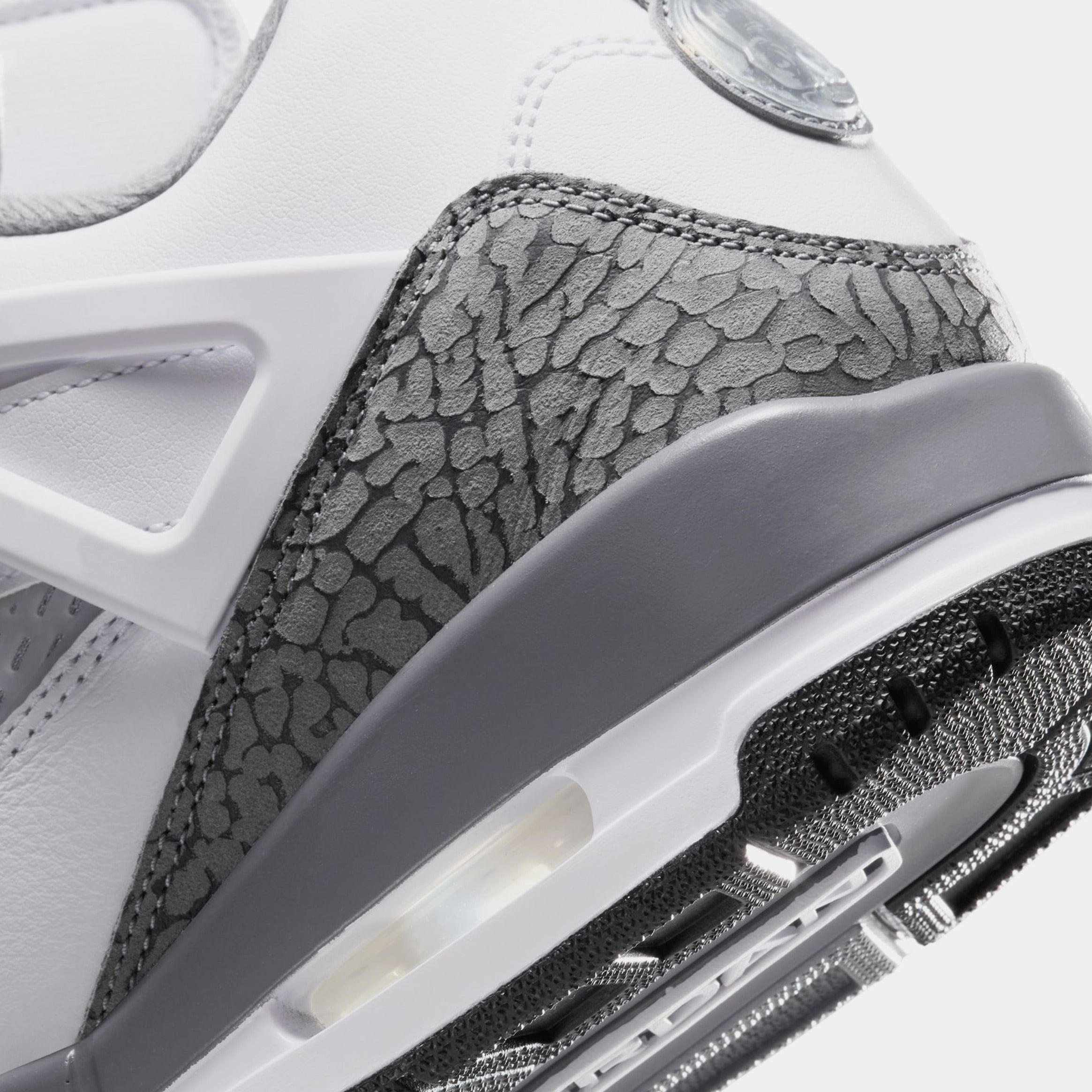 Air Jordan Spizike Low Grey Mens Lifestyle Shoes (White/Grey/Black)