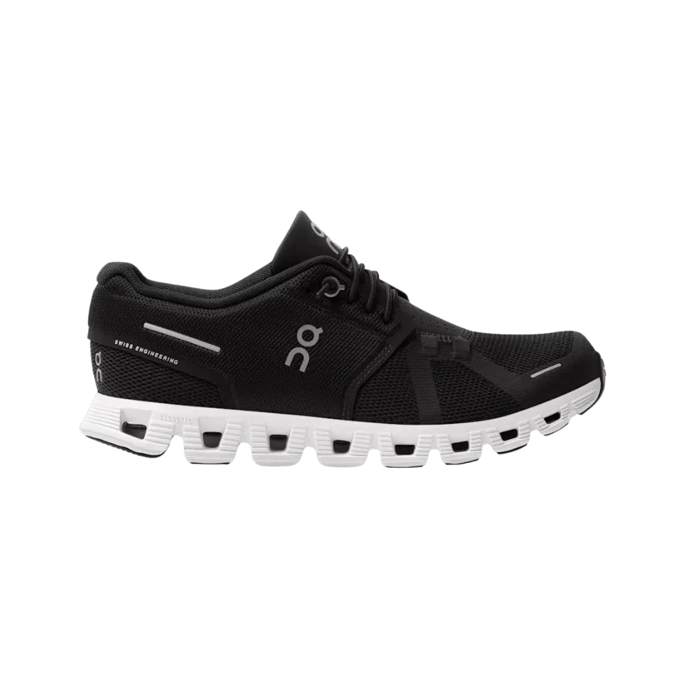On Running Cloud 5 Black White On Running
