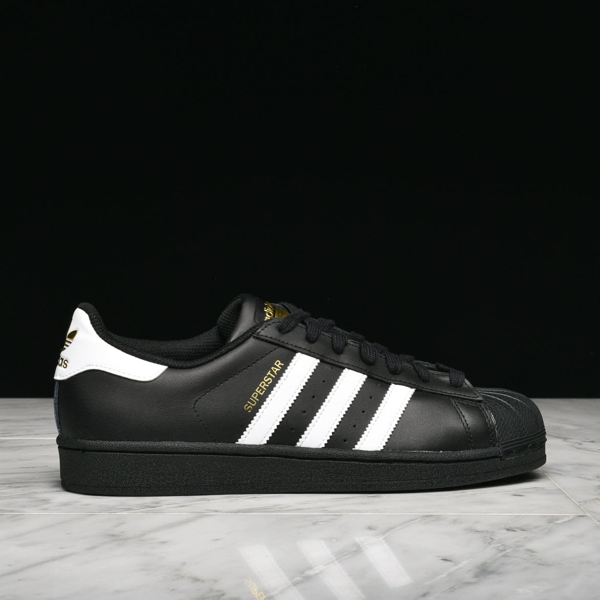 adidas SUPERSTAR FOUNDATION - BLACK / WHITE