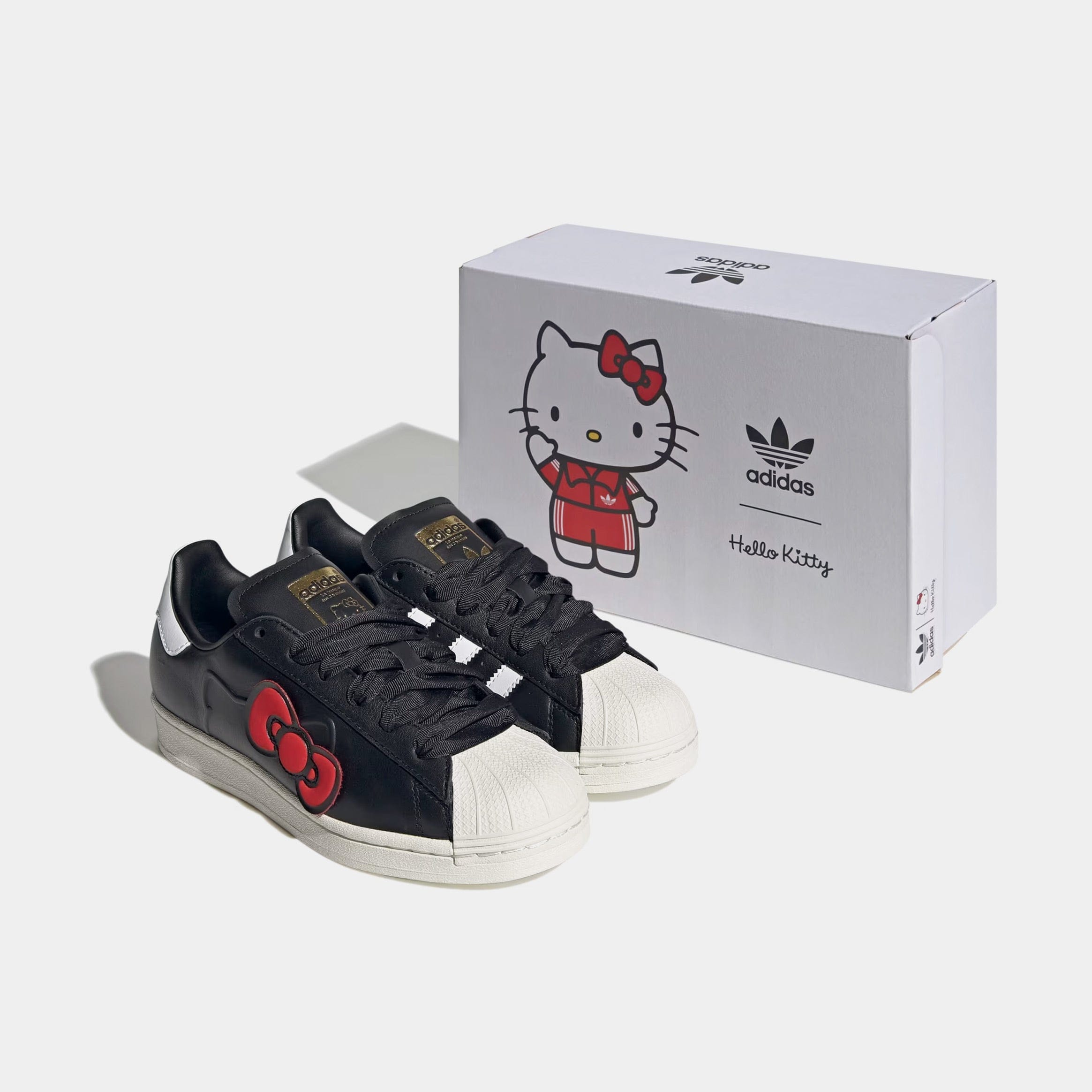 adidas Hello Kitty Superstar Grade School Lifestyle Shoes (Black/Red/White)