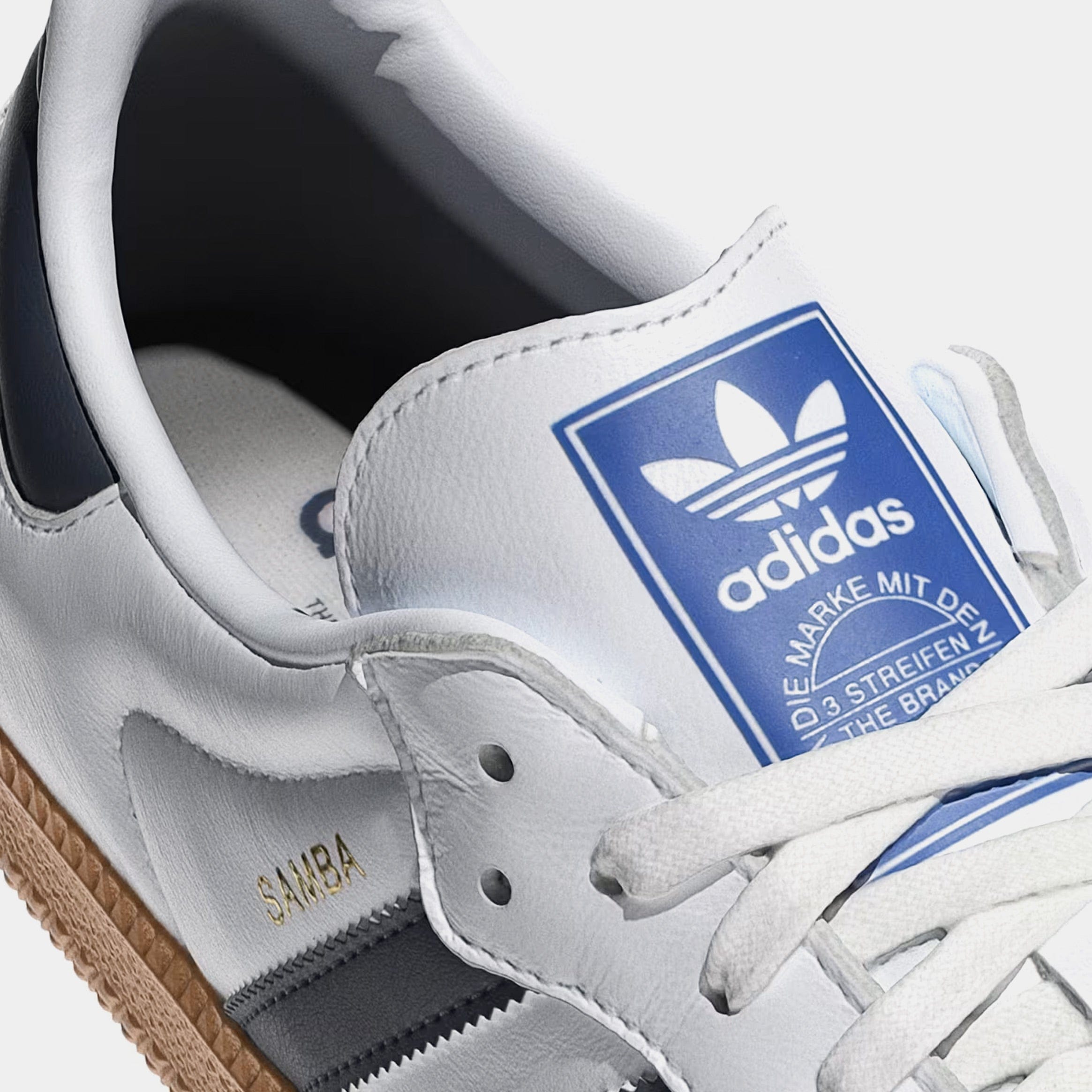 adidas Samba OG Mens Lifestyle Shoes (Cloud White/Night Indigo/Gum)
