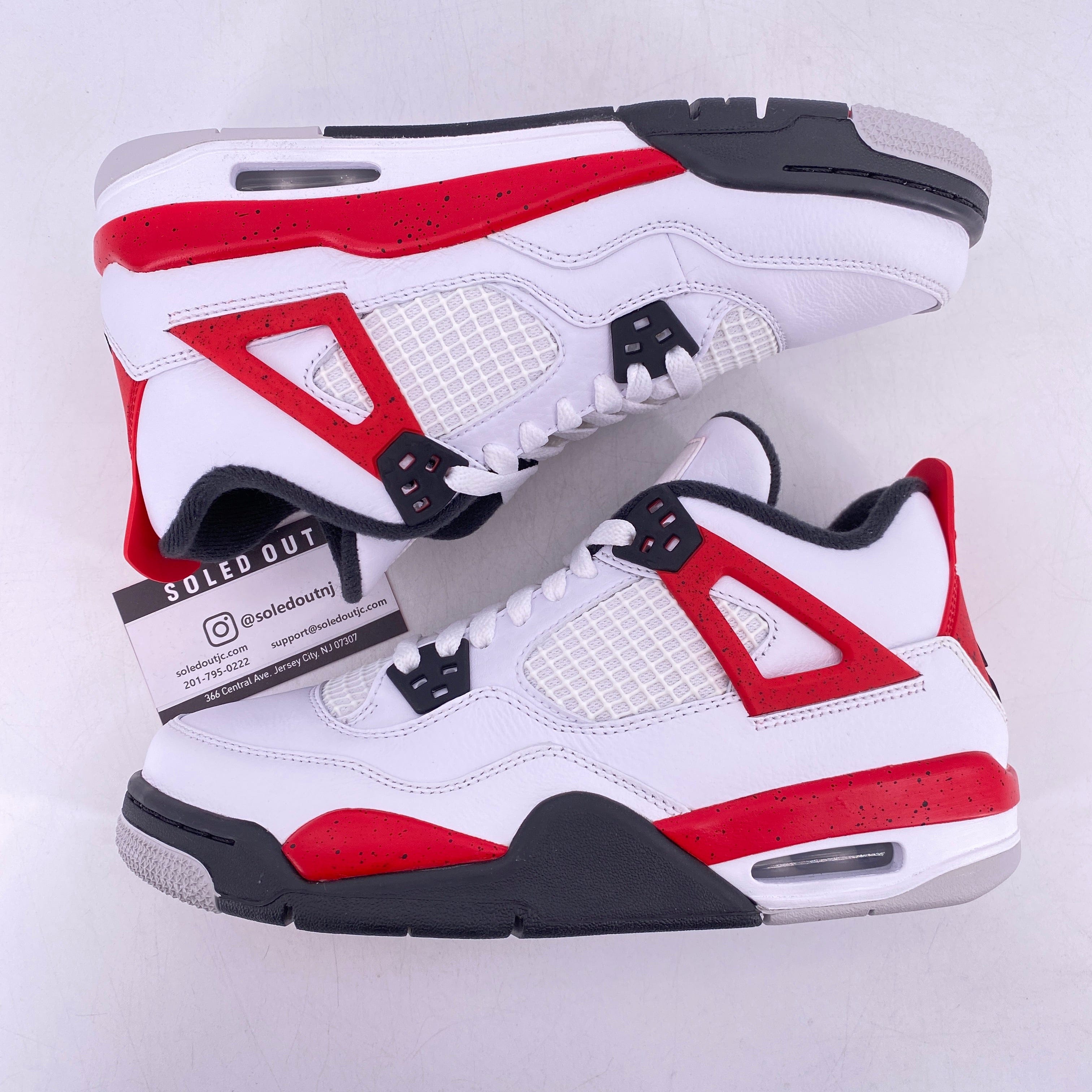 Air Jordan (GS) 4 Retro Red Cement 2023 New Size 7Y