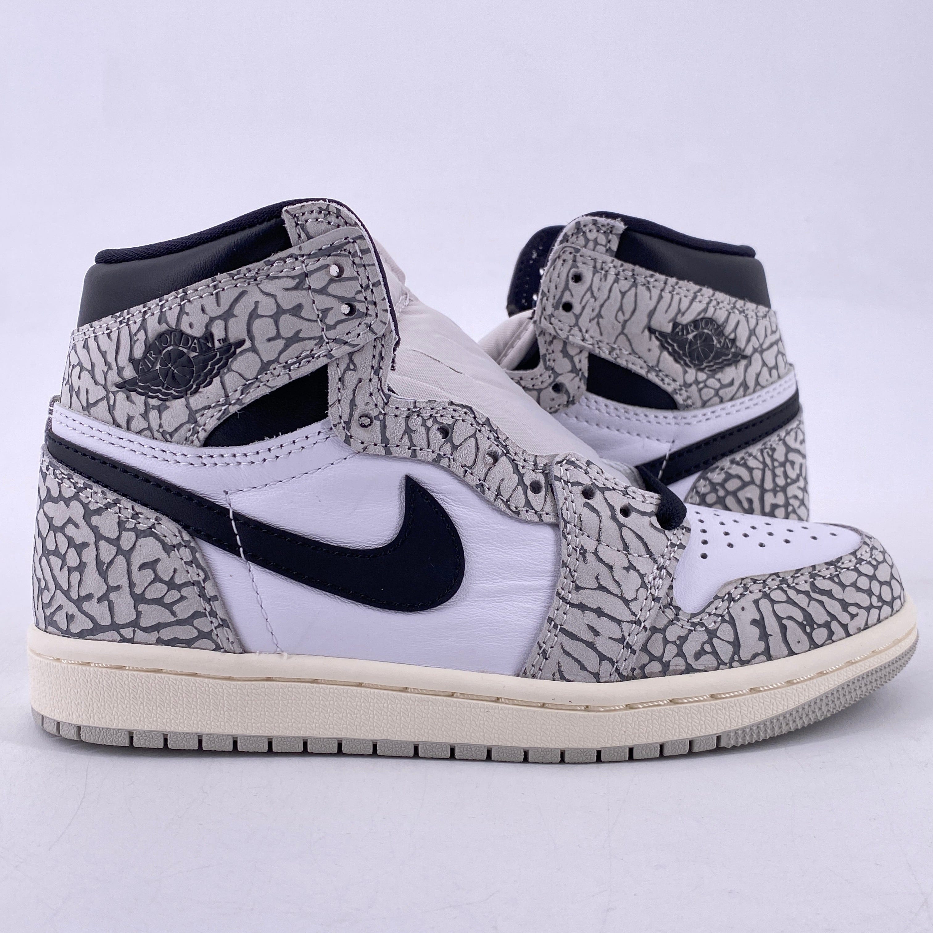 Air Jordan 1 Retro High OG White Cement 2023 New Size 4