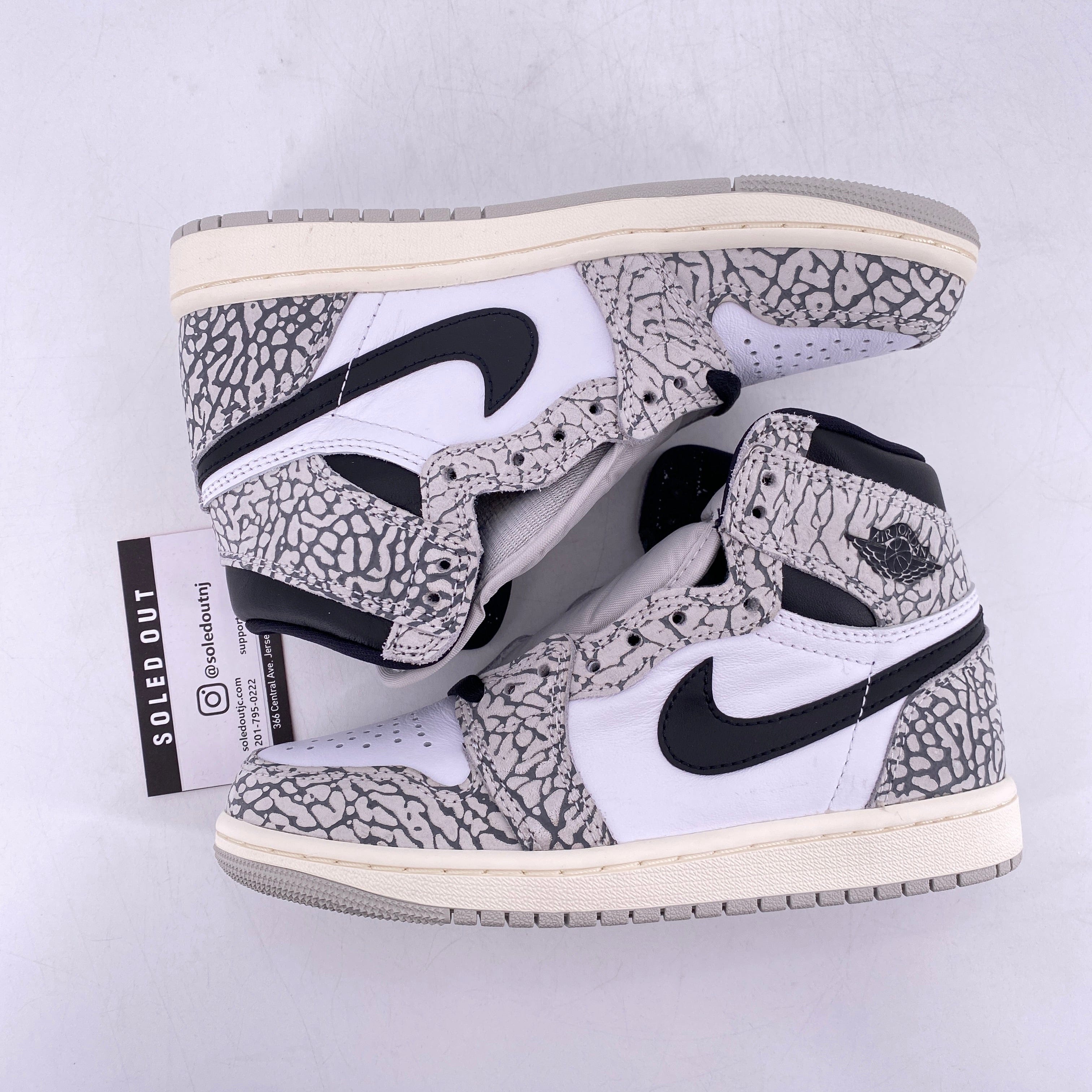 Air Jordan 1 Retro High OG White Cement 2023 New Size 4