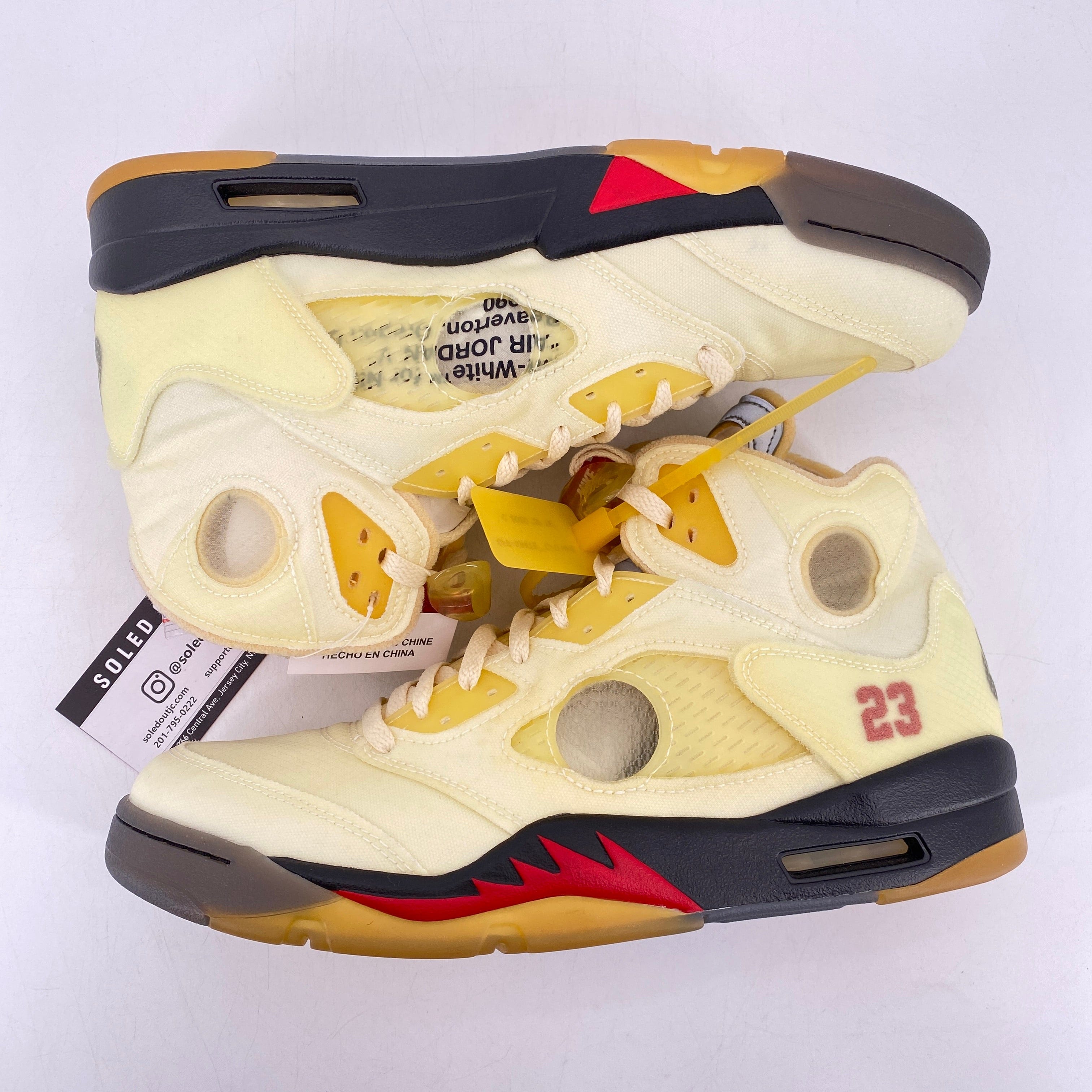 Air Jordan 5 Retro Ow Sail 2020 New Size 11.5