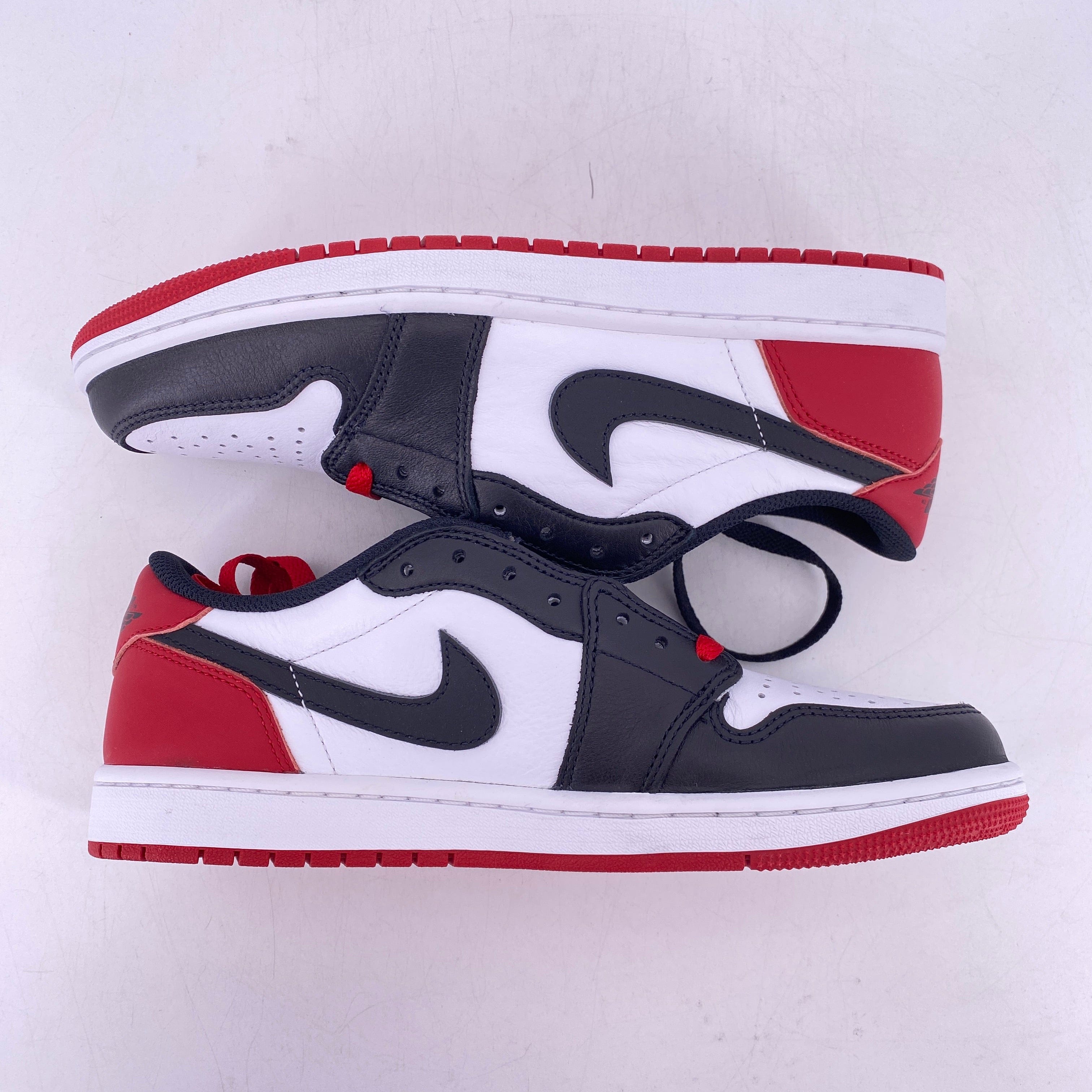 Air Jordan 1 Retro Low Black Toe 2023 New Size 8.5