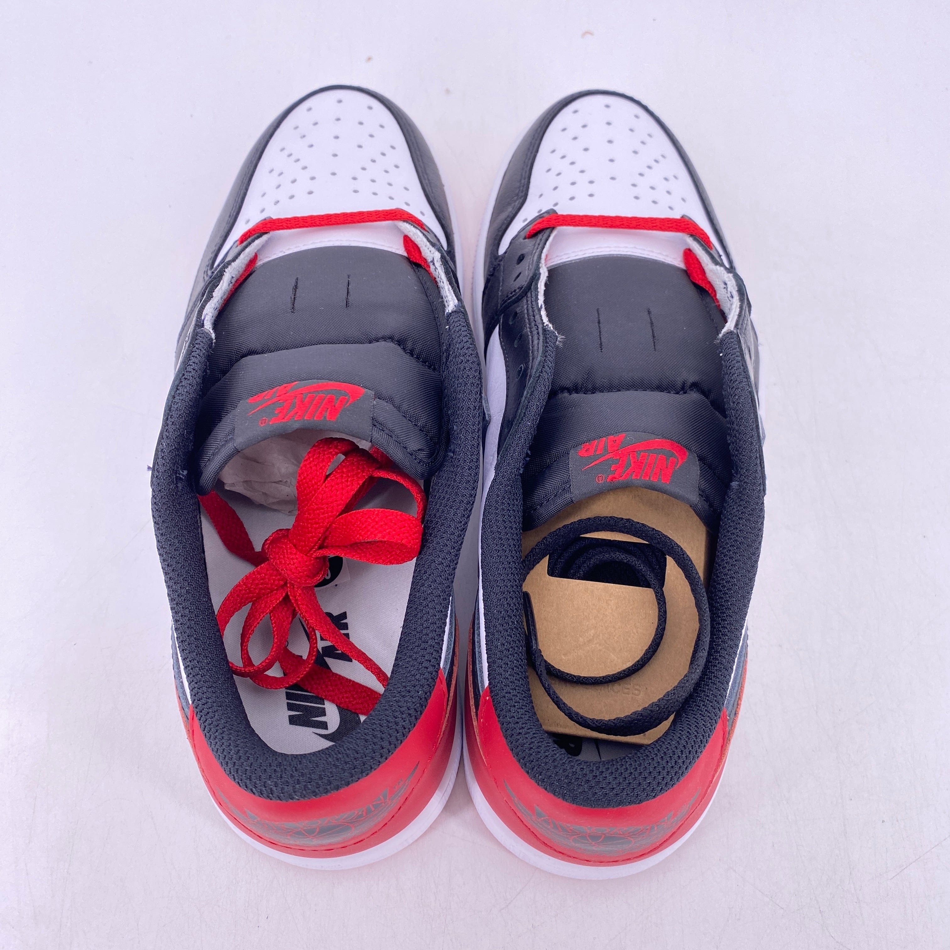 Air Jordan 1 Retro Low Black Toe 2023 New Size 8.5