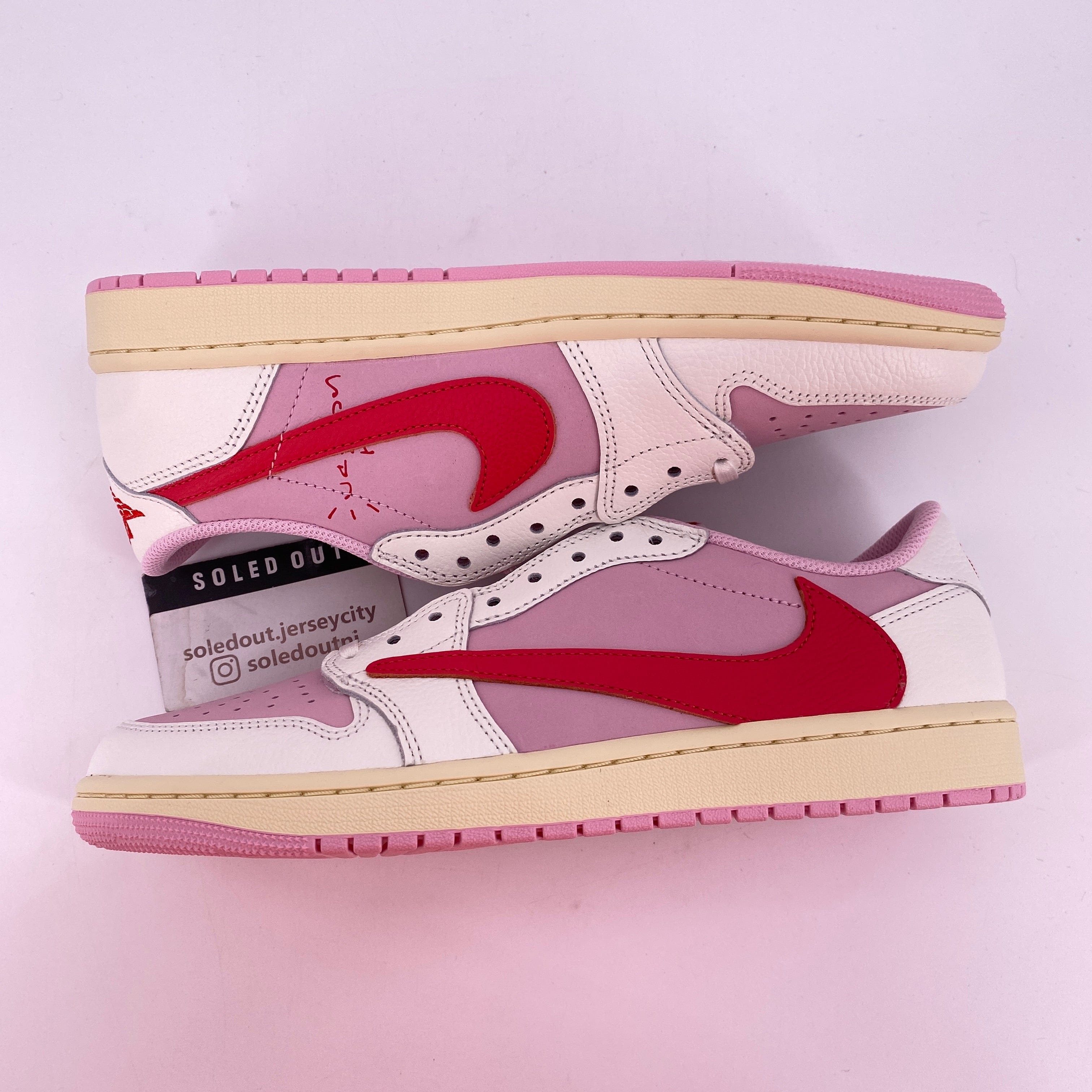 Air Jordan 1 Low OG SP Travis Scott Sail Tropical Pink 2026 New Size 8.5