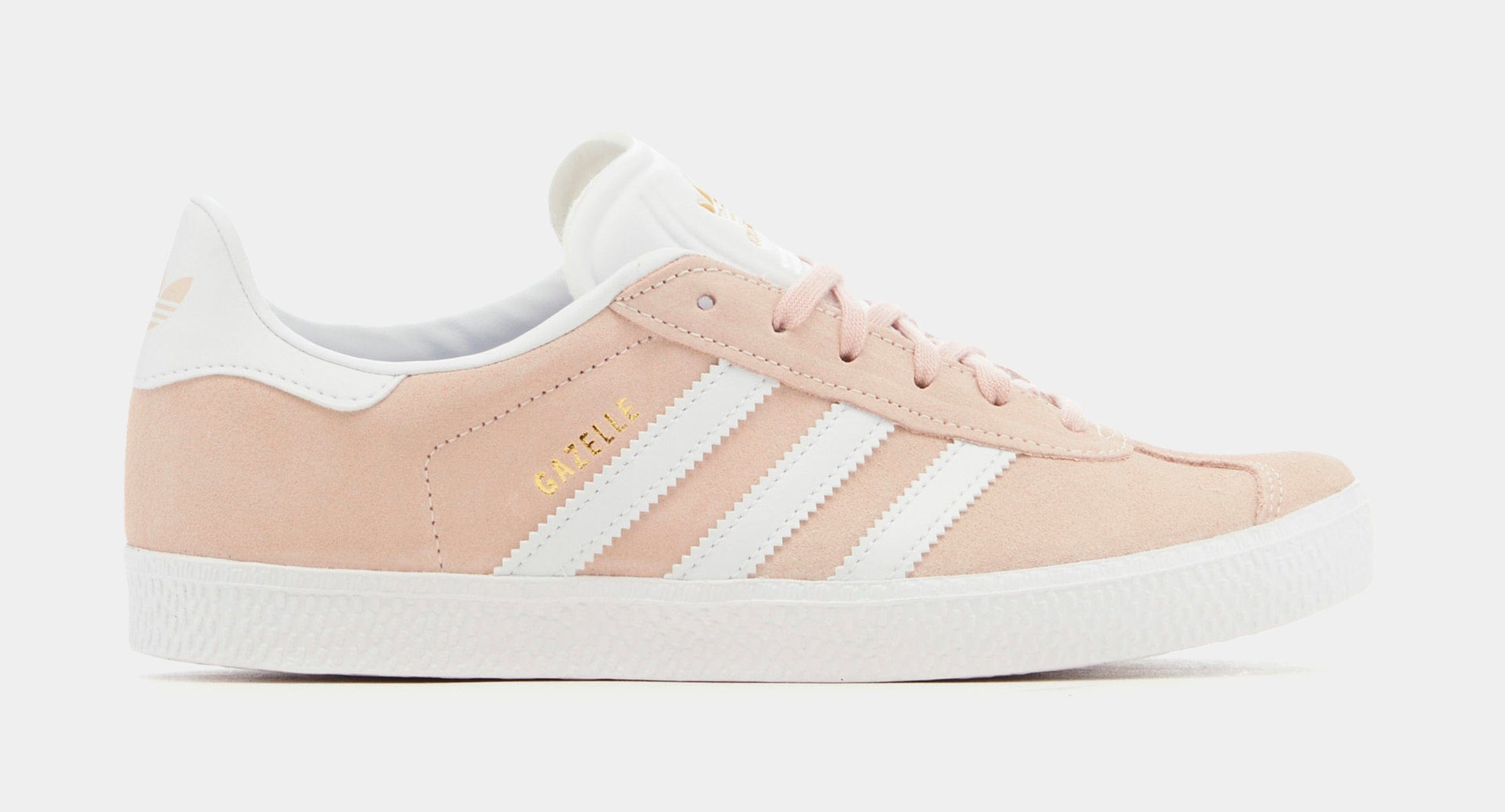 adidas Gazelle Grade School Lifestyle Shoes (Pink/White)