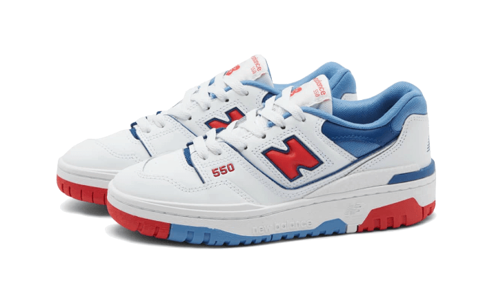 New Balance 550 White True Red