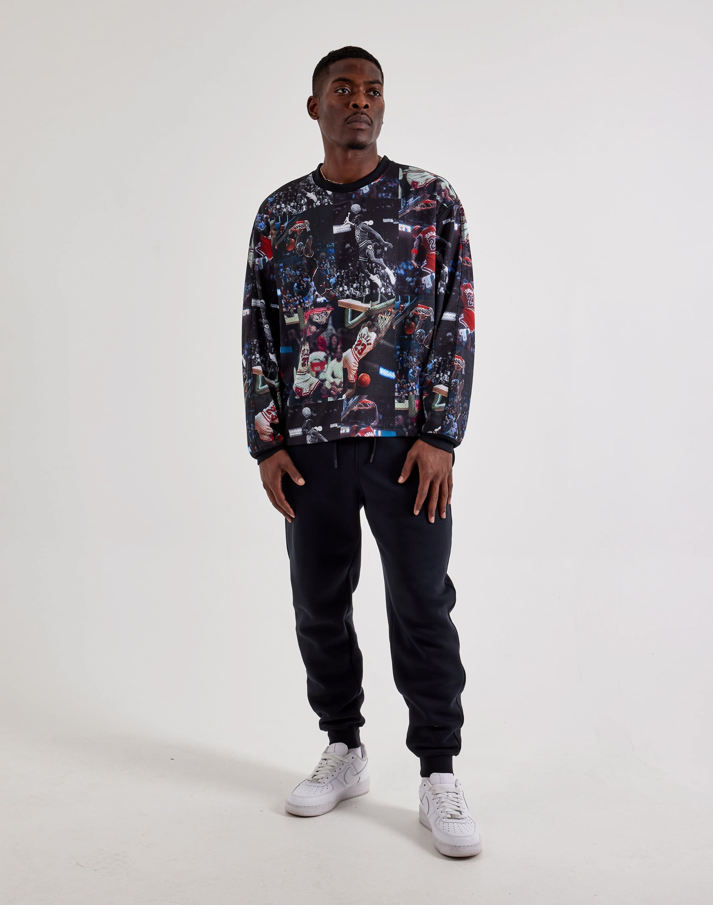 Air Jordan Jordan All - Over Print Crewneck Sweatshirt