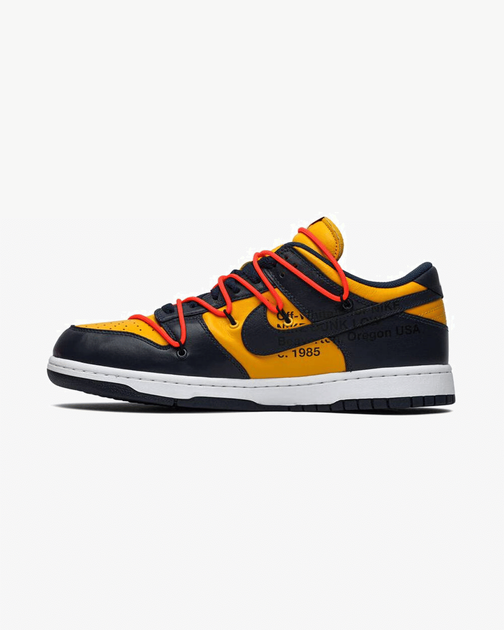 NIKE x OFF WHITE DUNK LOW MICHIGAN NAVY