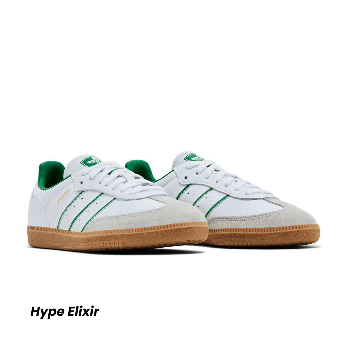 Adidas Samba OG Crystal White Green (Instant ship)