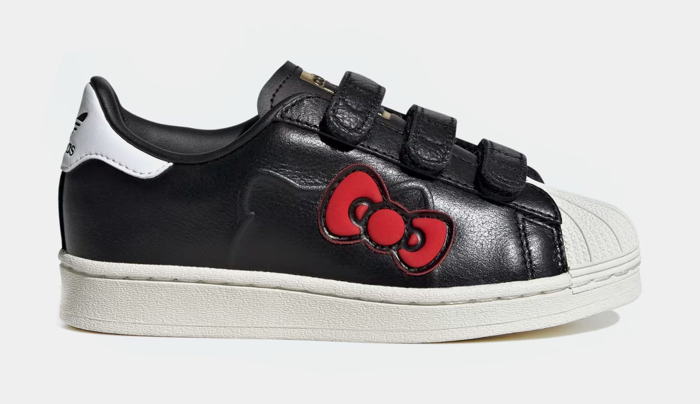 adidas Hello Kitty Superstar Preschool Lifestyle Shoes (Black/White/Red)