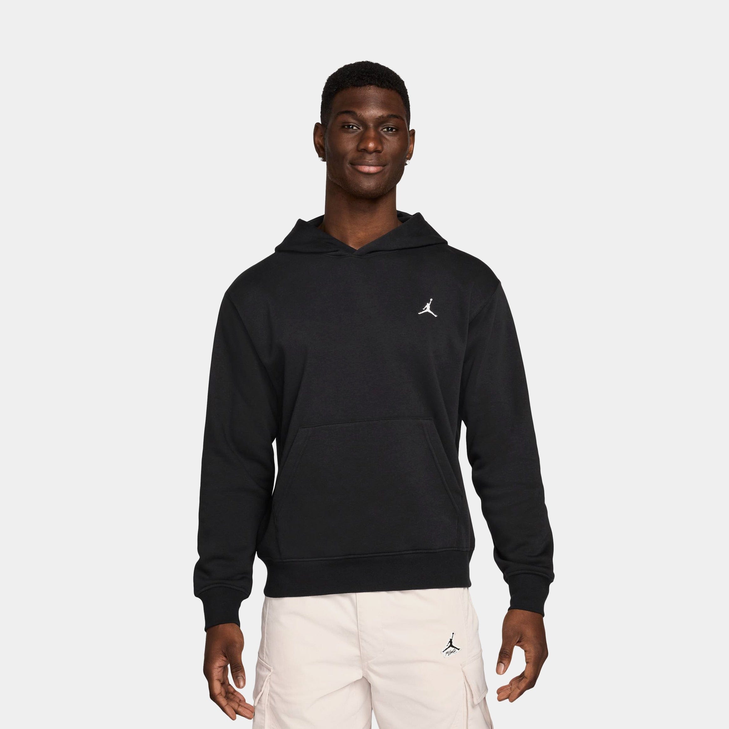 Air Jordan Brooklyn Fleece Pullover Mens Hoodie (Black/Black)