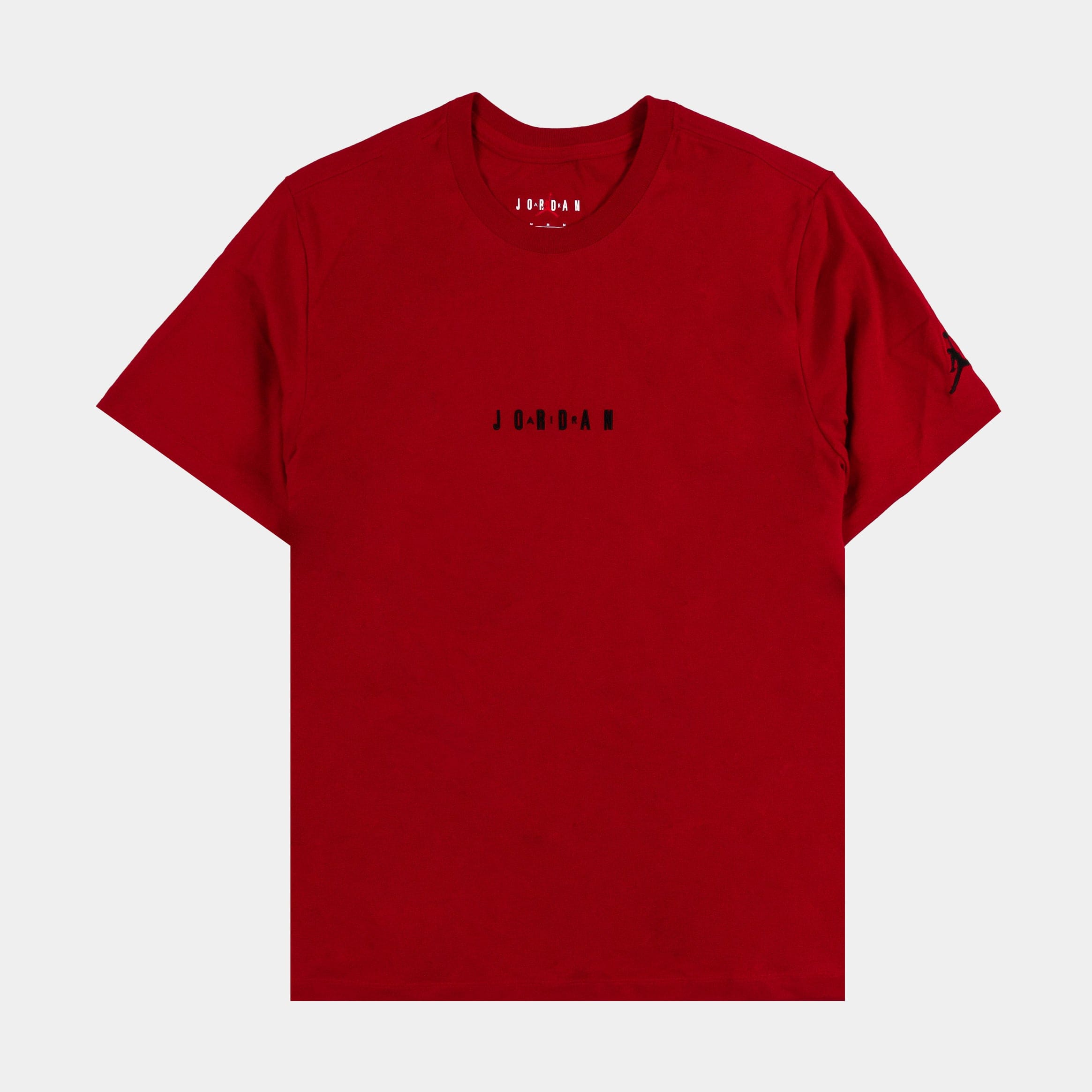 Air Jordan Air EMB Crew Mens Short Sleeve Shirt (Red/Black)