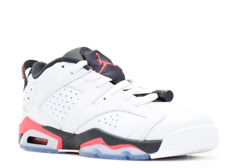Air Jordan 6 Retro Low White Infrared 23 Black (GS)