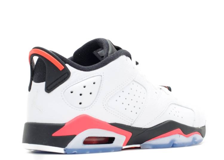 Air Jordan 6 Retro Low White Infrared 23 Black (GS)