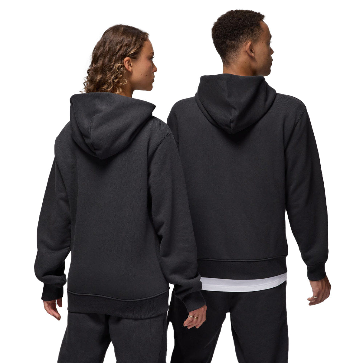 Air Jordan Wordmark Mens Fleece Pullover Hoodie Black
