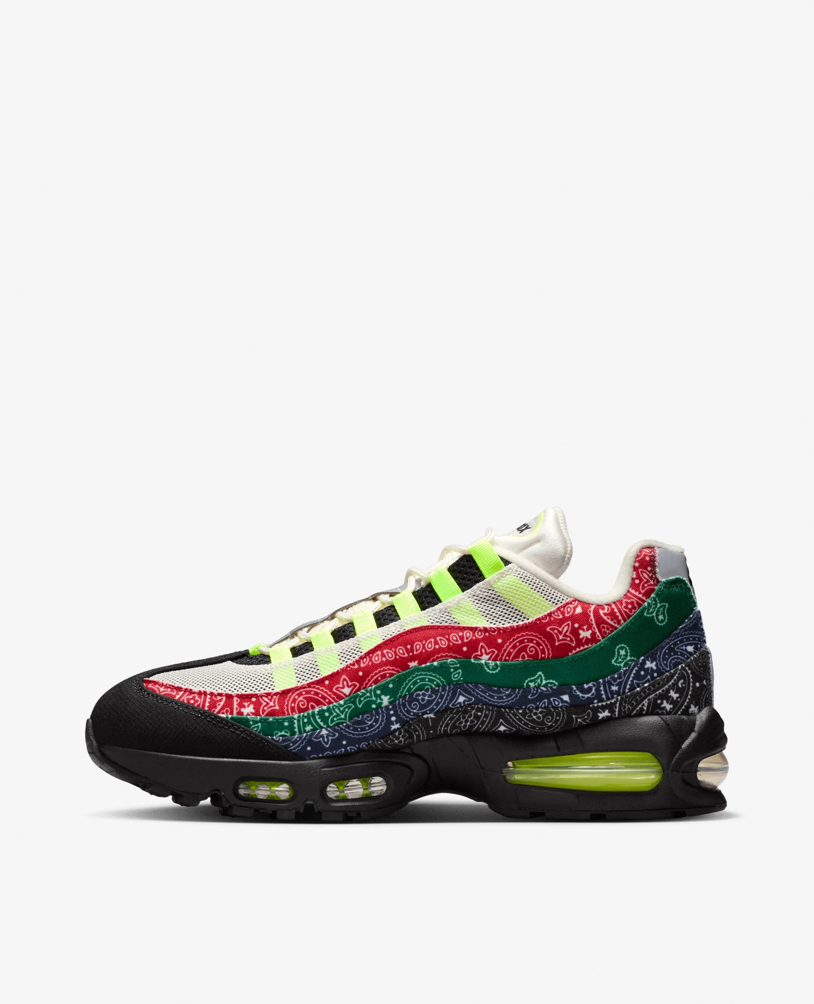 Nike Air Max 95 Sp (Sail/Volight - Universal Red - Sport Green - Black - Midnight Navy)
