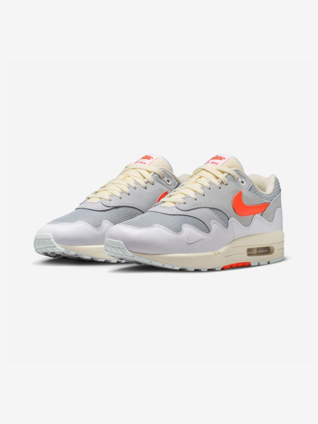 Nike Air Max 1 Patta Waves White Hyper Crimson (With Bracelet)