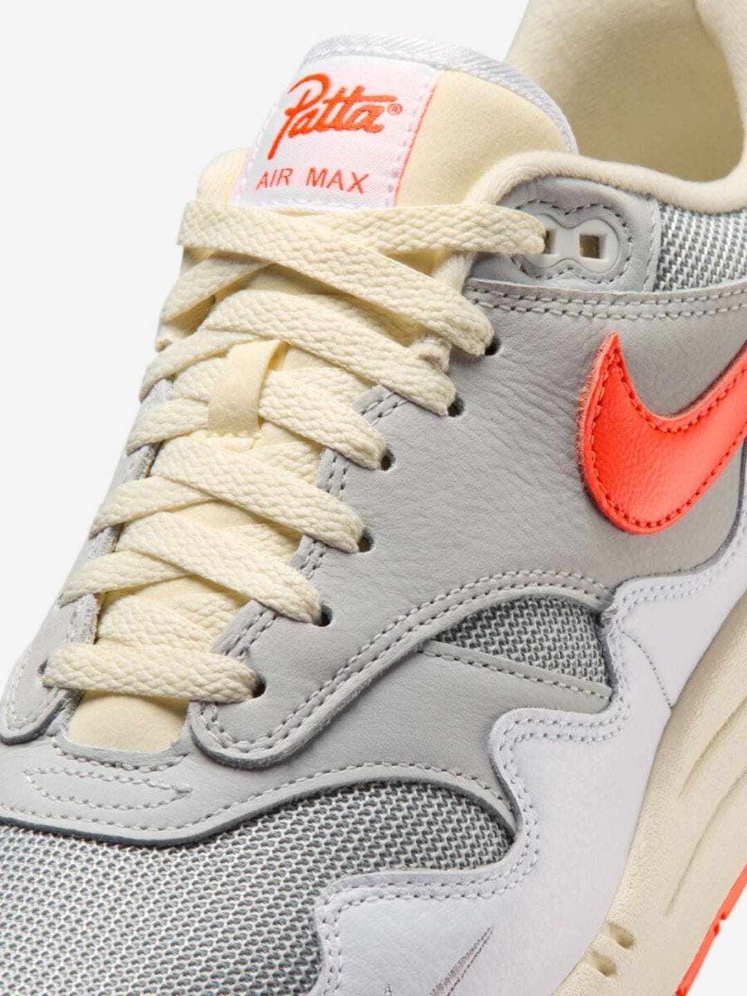 Nike Air Max 1 Patta Waves White Hyper Crimson (With Bracelet)