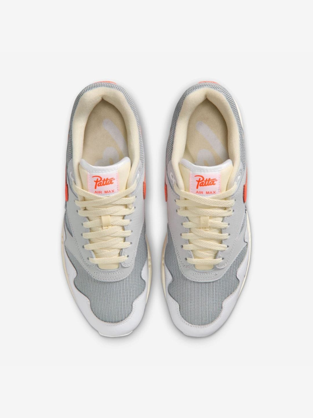 Nike Air Max 1 Patta Waves White Hyper Crimson (With Bracelet)
