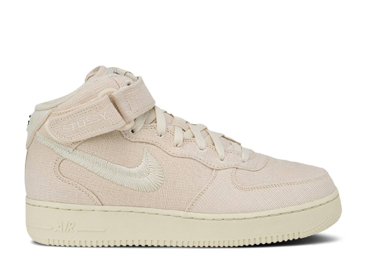 Nike Stussy x Air Force 1 Mid Fossil (PS)