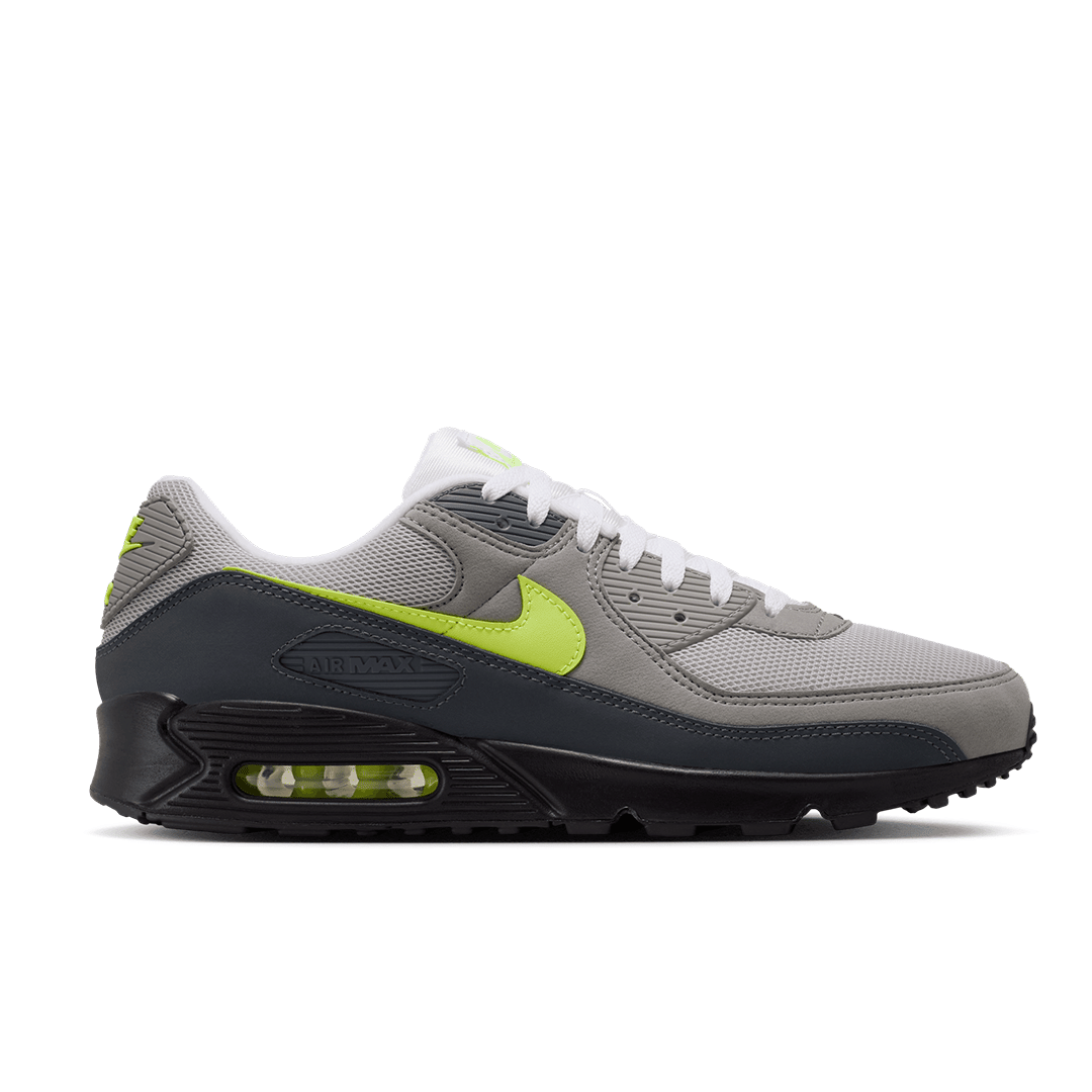 Nike AIR MAX 90 BLACK/NEON YELLOW - ANTHRACITE