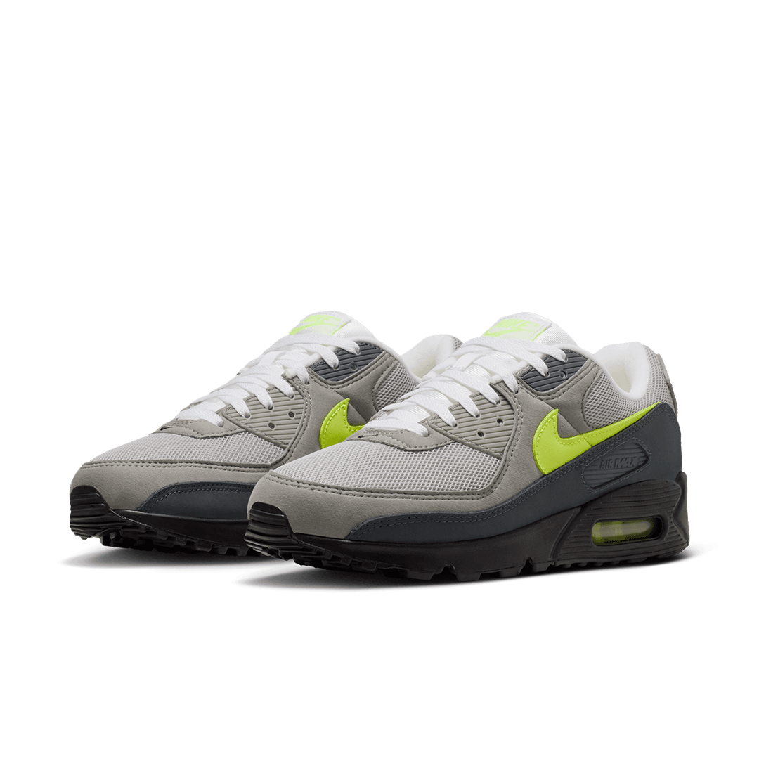 Nike AIR MAX 90 BLACK/NEON YELLOW - ANTHRACITE