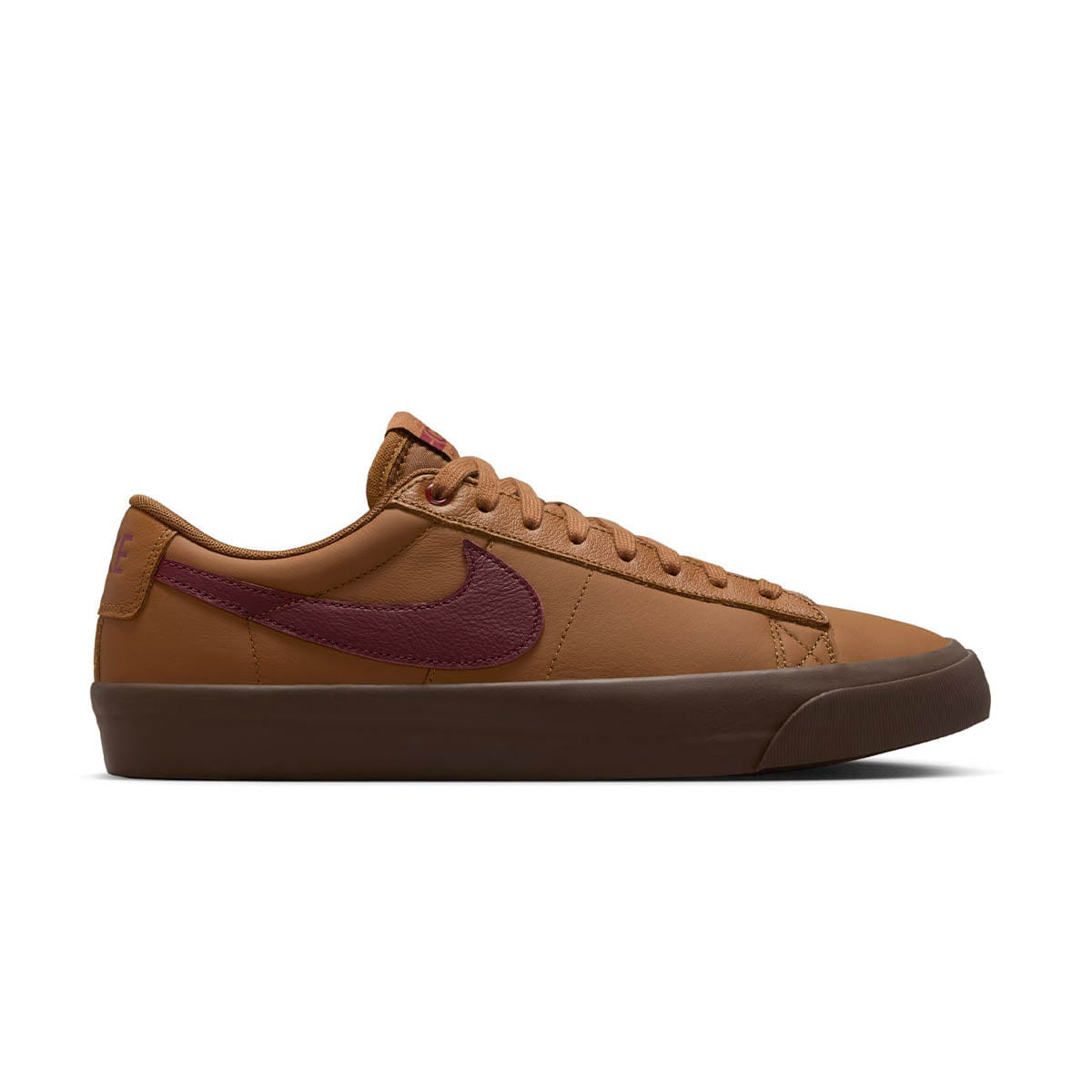 Nike SB Blazer Low Pro GT Light British Tan/Gum Yellow/Dark Team Red