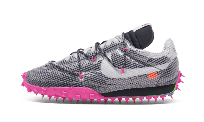 Nike Waffle Racer Off - White Black Fuchsia