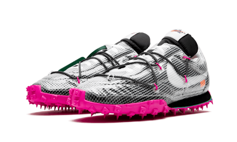 Nike Waffle Racer Off - White Black Fuchsia