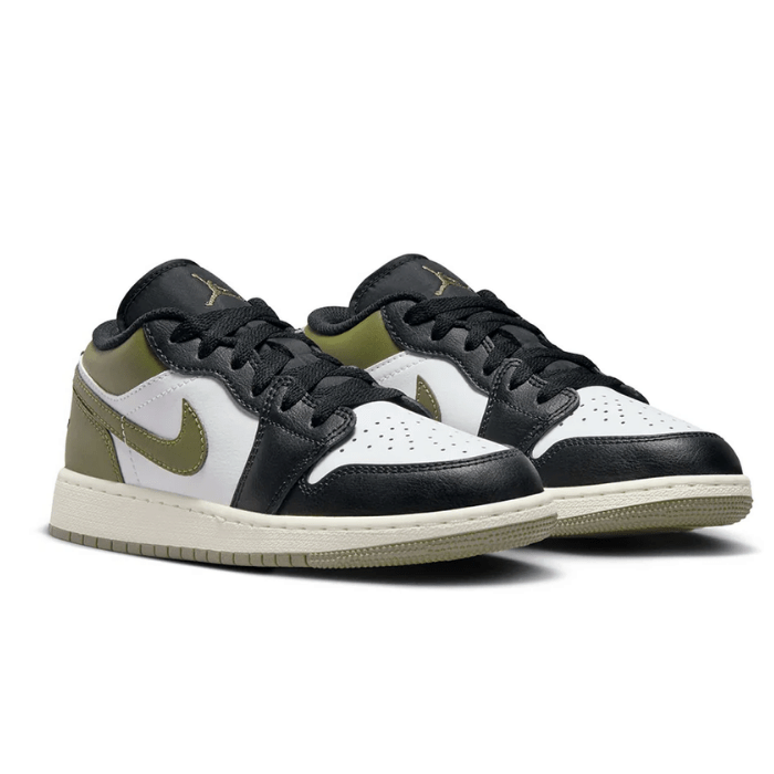 Air Jordan Jordan 1 Low Black Toe Medium Olive (Instant ship)