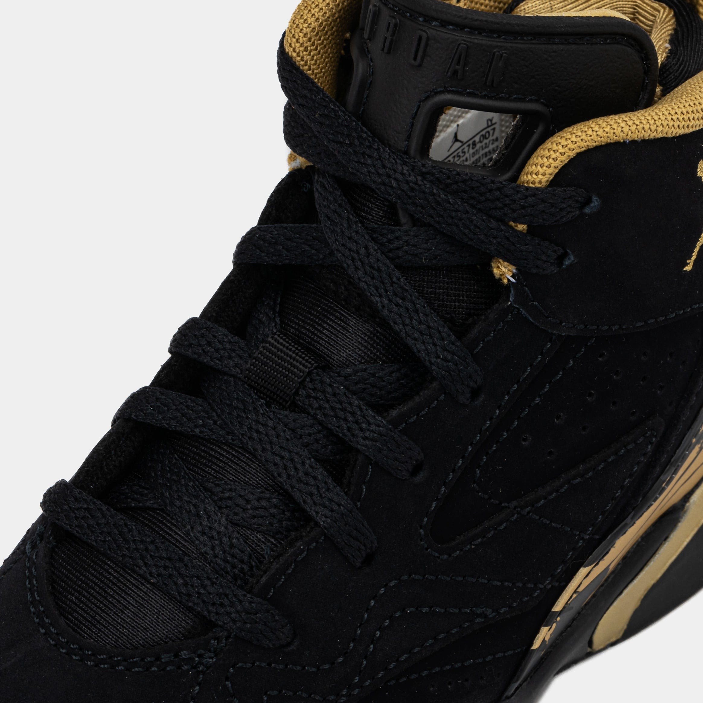 Air Jordan Jumpman MVP Preschool Basketball Shoes (Black/Metallic Gold/Anthracite)