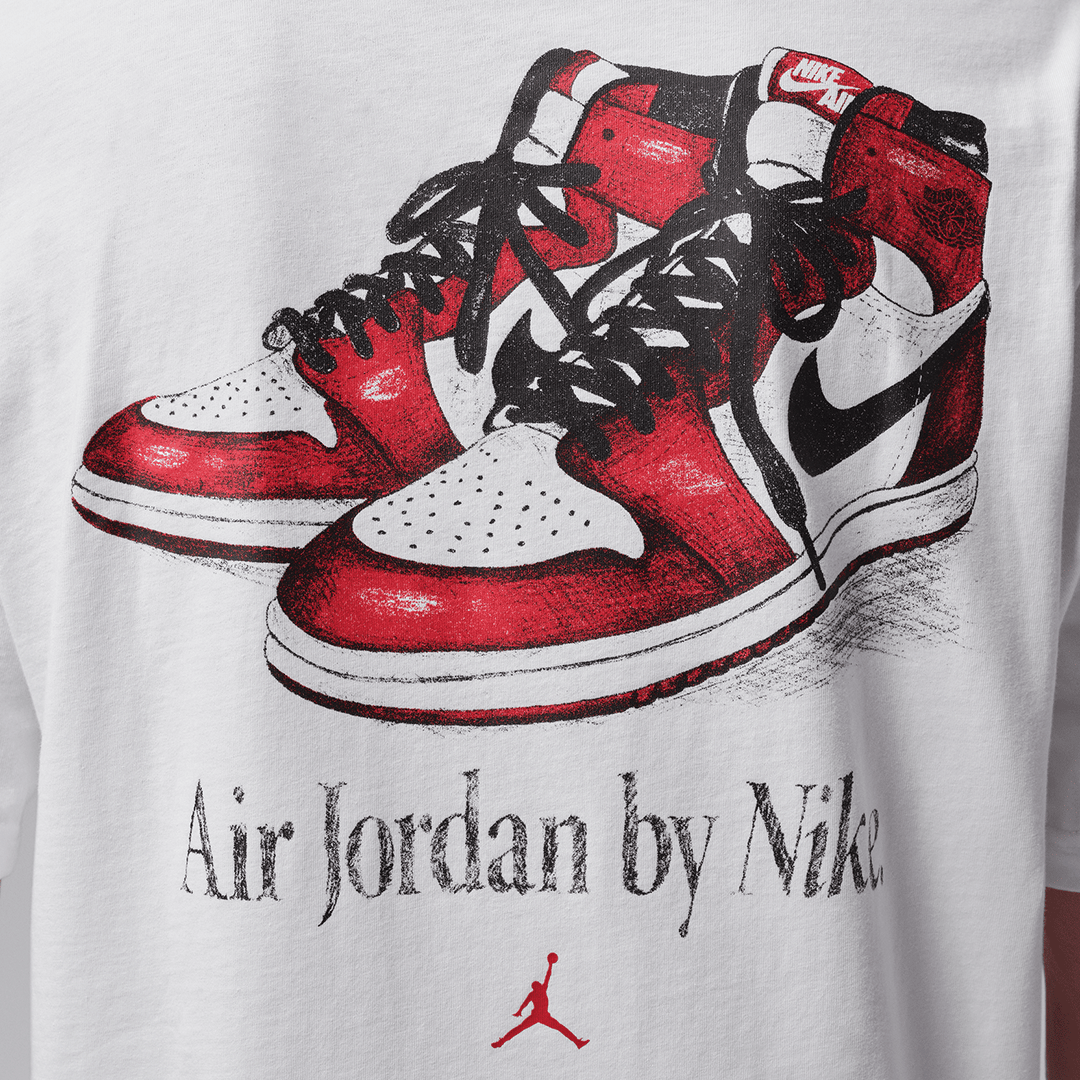 Air Jordan BROOKLYN AIR JORDAN T - SHIRT WHITE