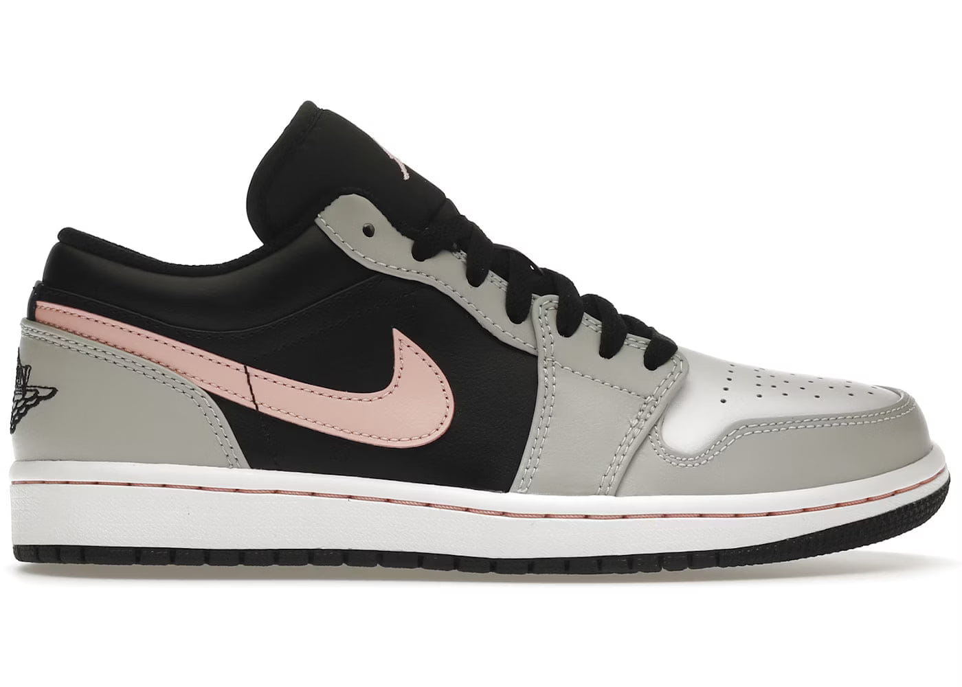 Air Jordan Jordan 1 Low Black Grey Pink Sneakers | Off Kicks