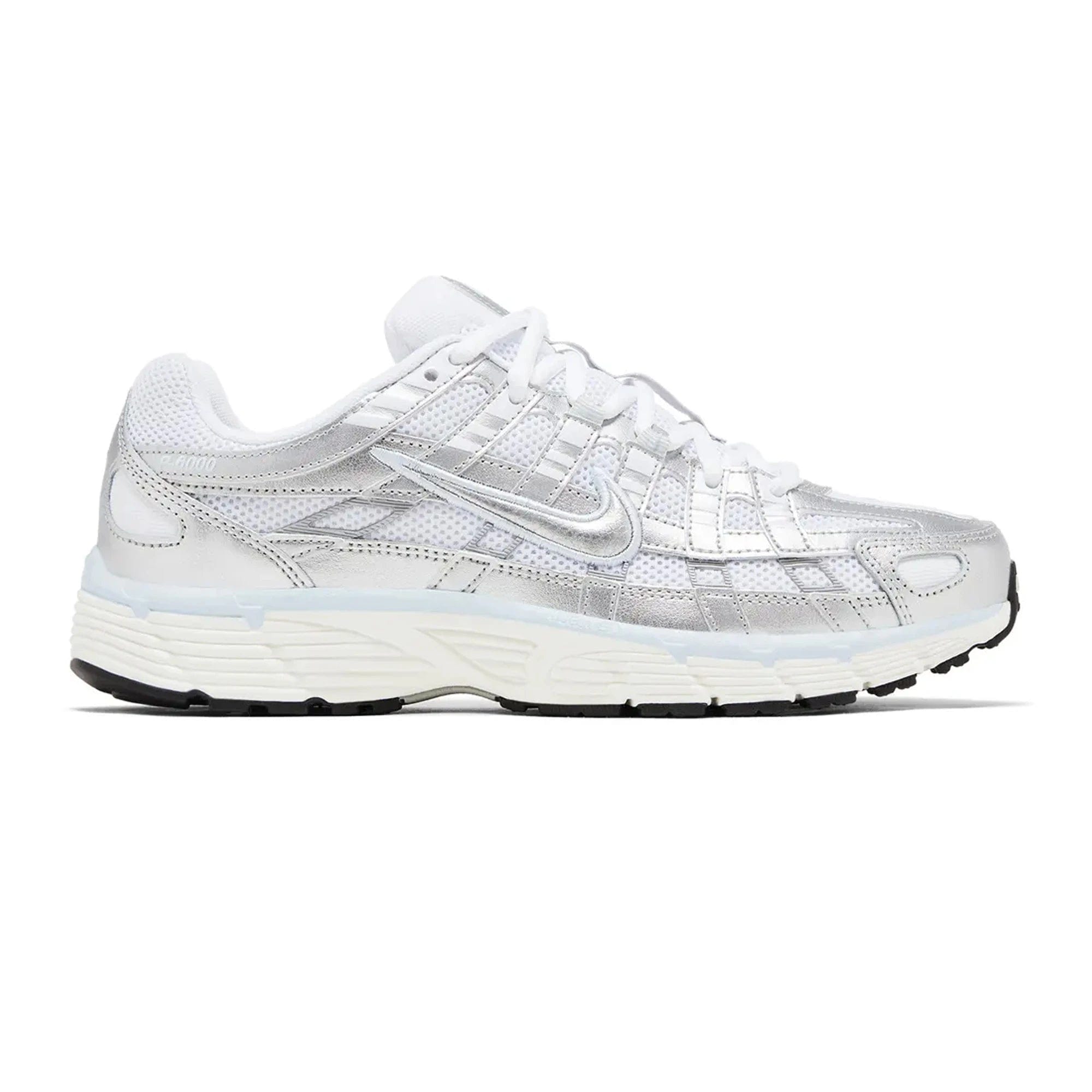 Nike P - 6000 White Blue Tint Sail Metallic Silver Women's (2025)
