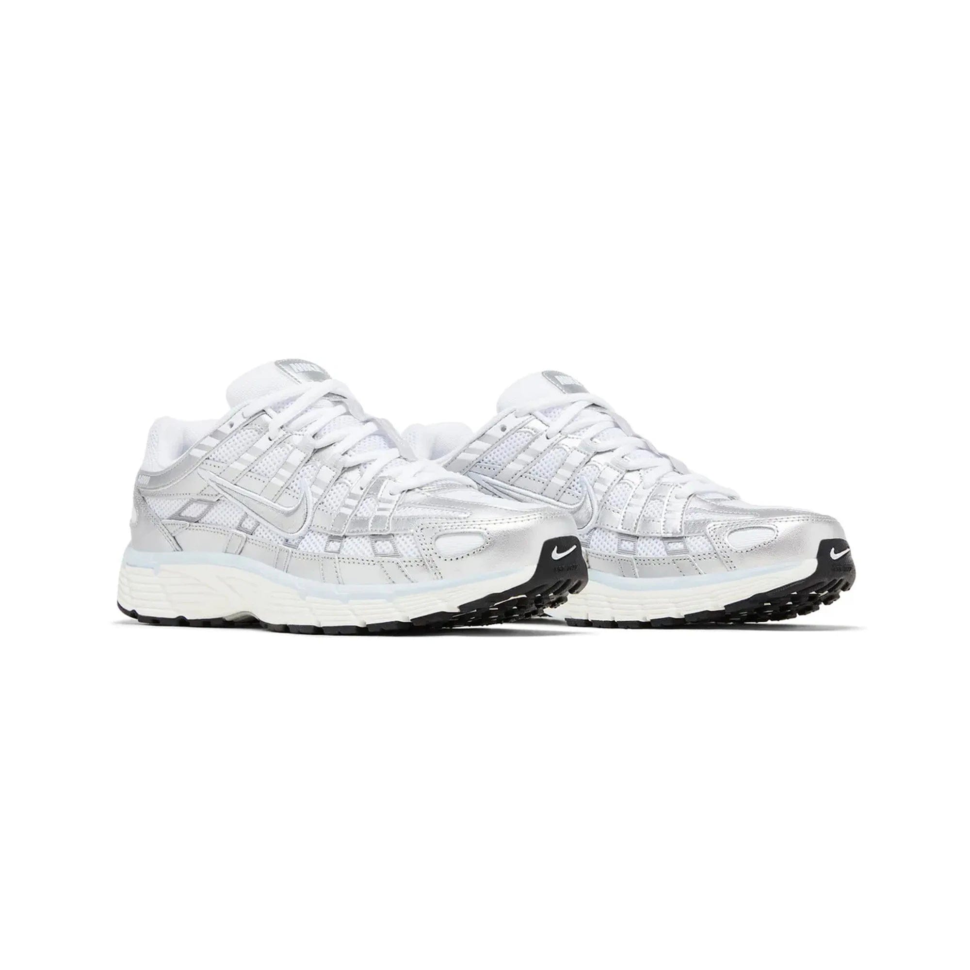 Nike P - 6000 White Blue Tint Sail Metallic Silver Women's (2025)