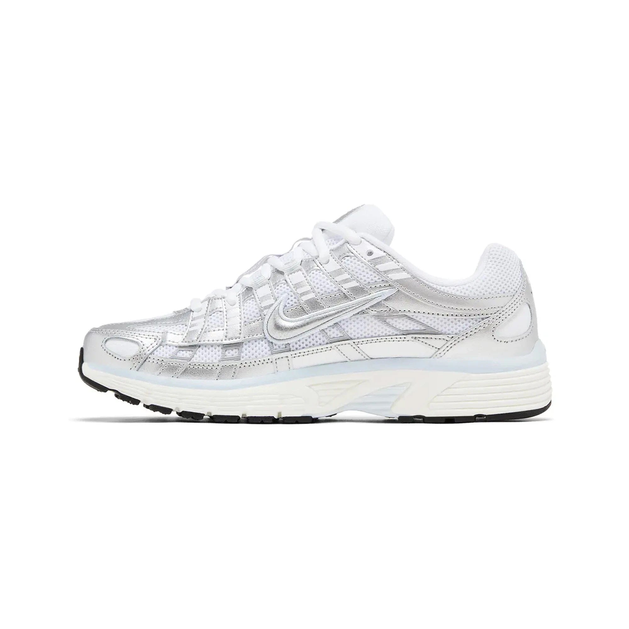 Nike P - 6000 White Blue Tint Sail Metallic Silver Women's (2025)