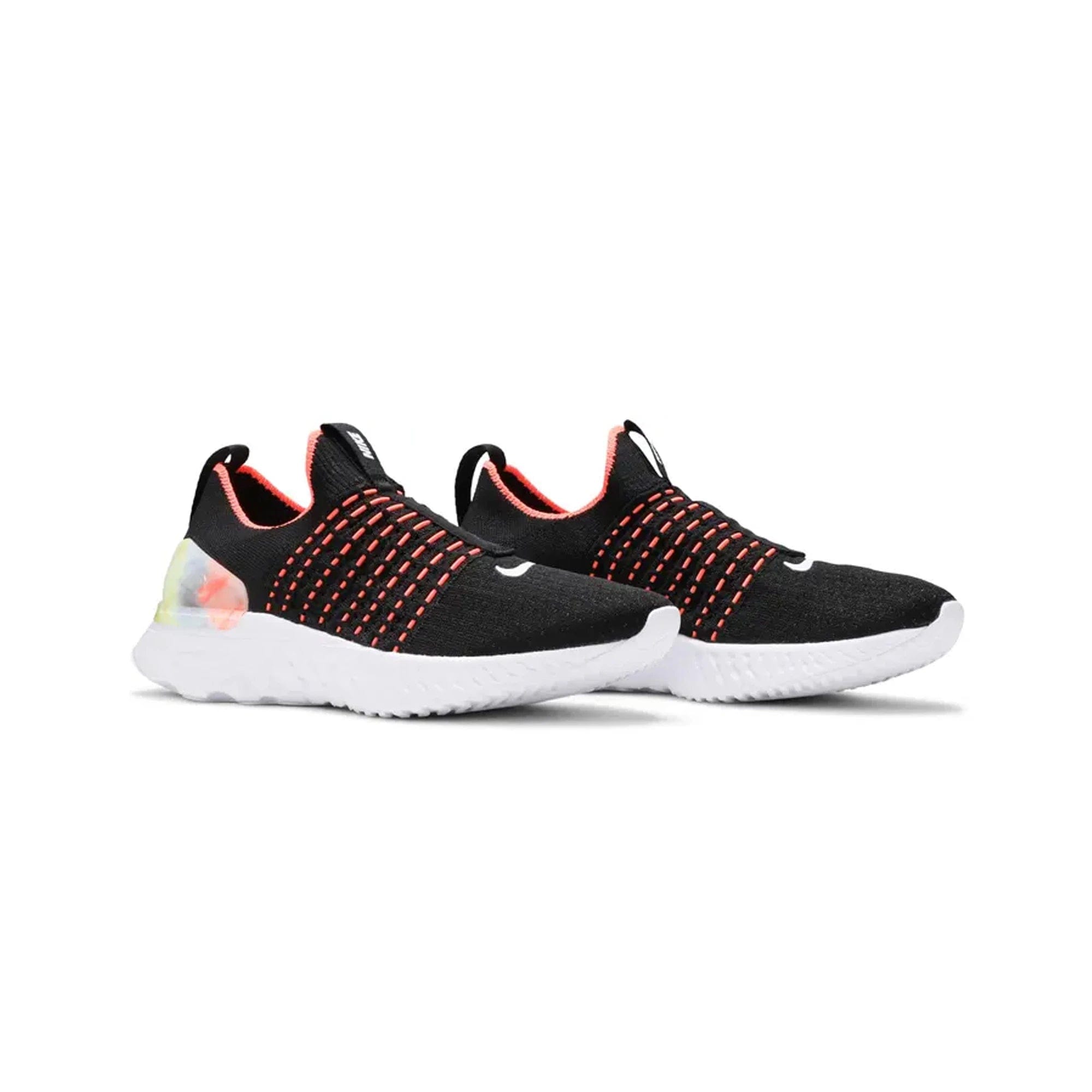 Nike React Phantom Run Flyknit Premium Black Bright Mango Women's (2020)