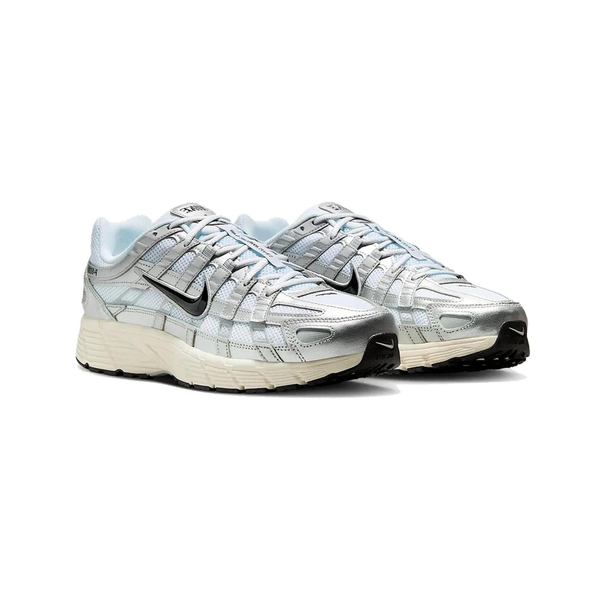 Nike P - 6000 White Metallic Silver Flat Silver Black (2025)