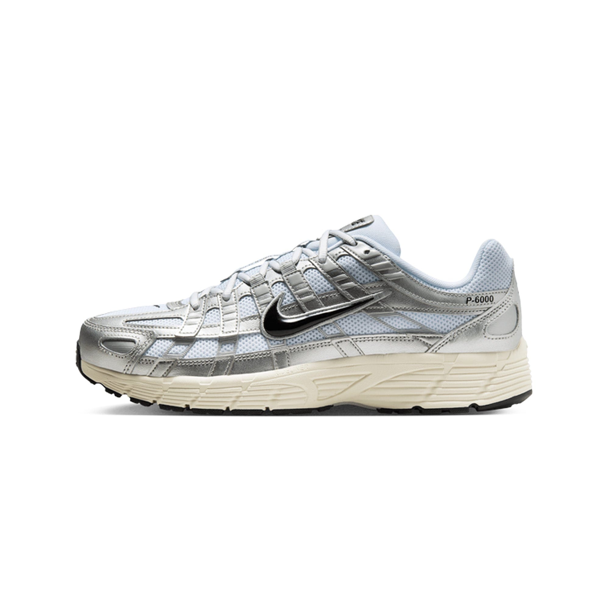 Nike P - 6000 White Metallic Silver Flat Silver Black (2025)