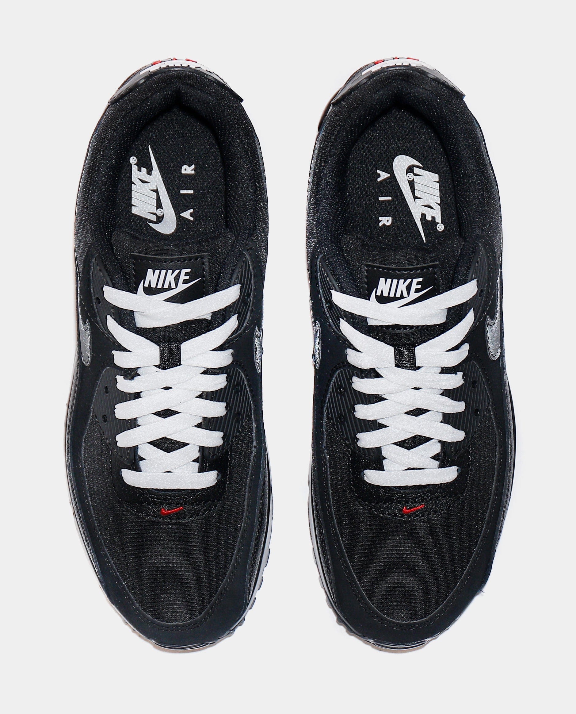 Nike Air Max 90 Mens Lifestyle Shoes (Black/Sport Red/White)
