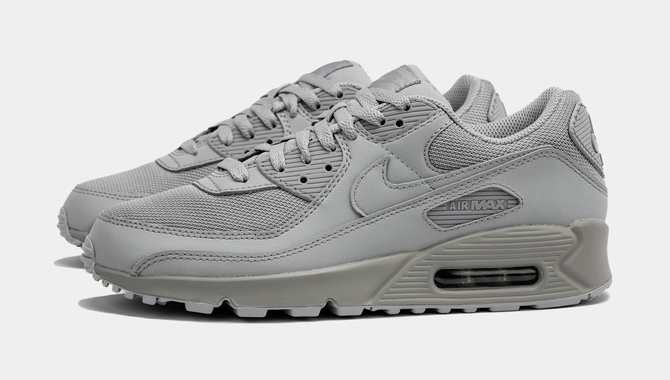 Nike Air Max 90 Mens Running Shoes (Grey)