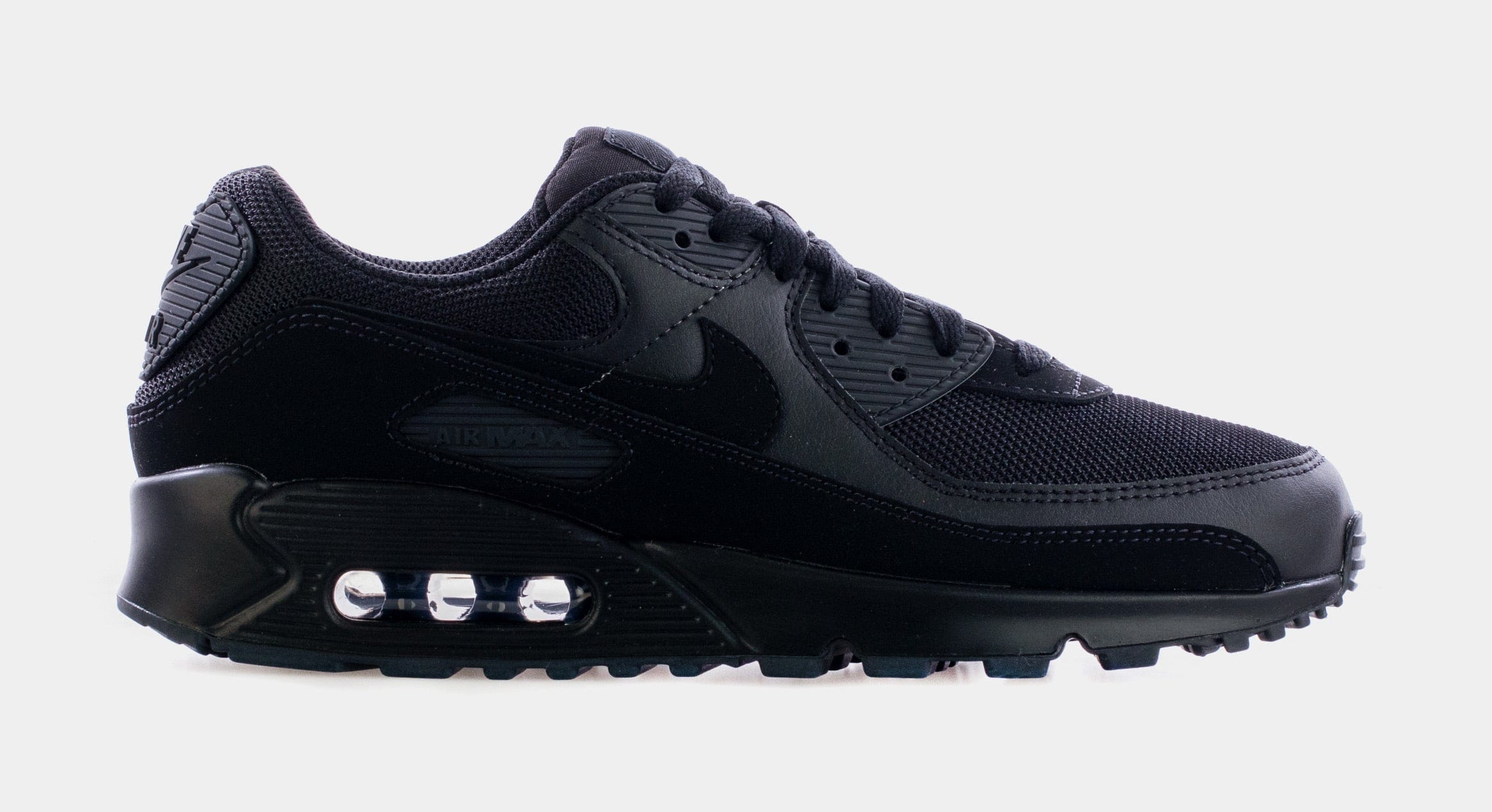 Nike Air Max 90 Mens Running Shoes (Black/Black)